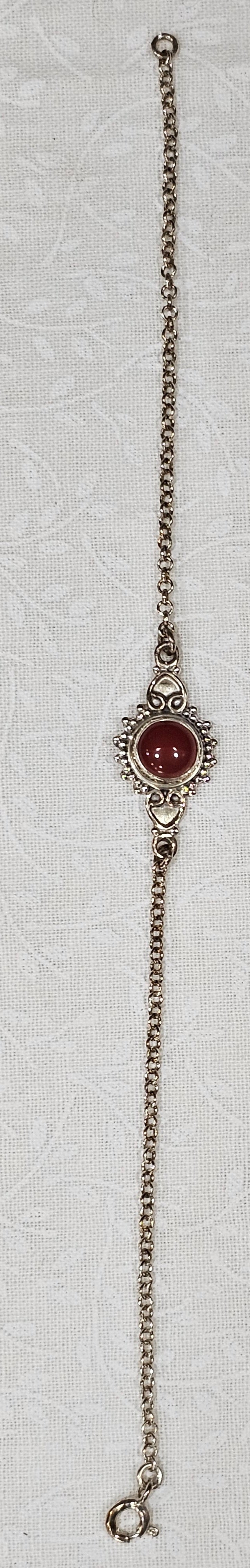 Sterling Silver Gemstone Bracelet