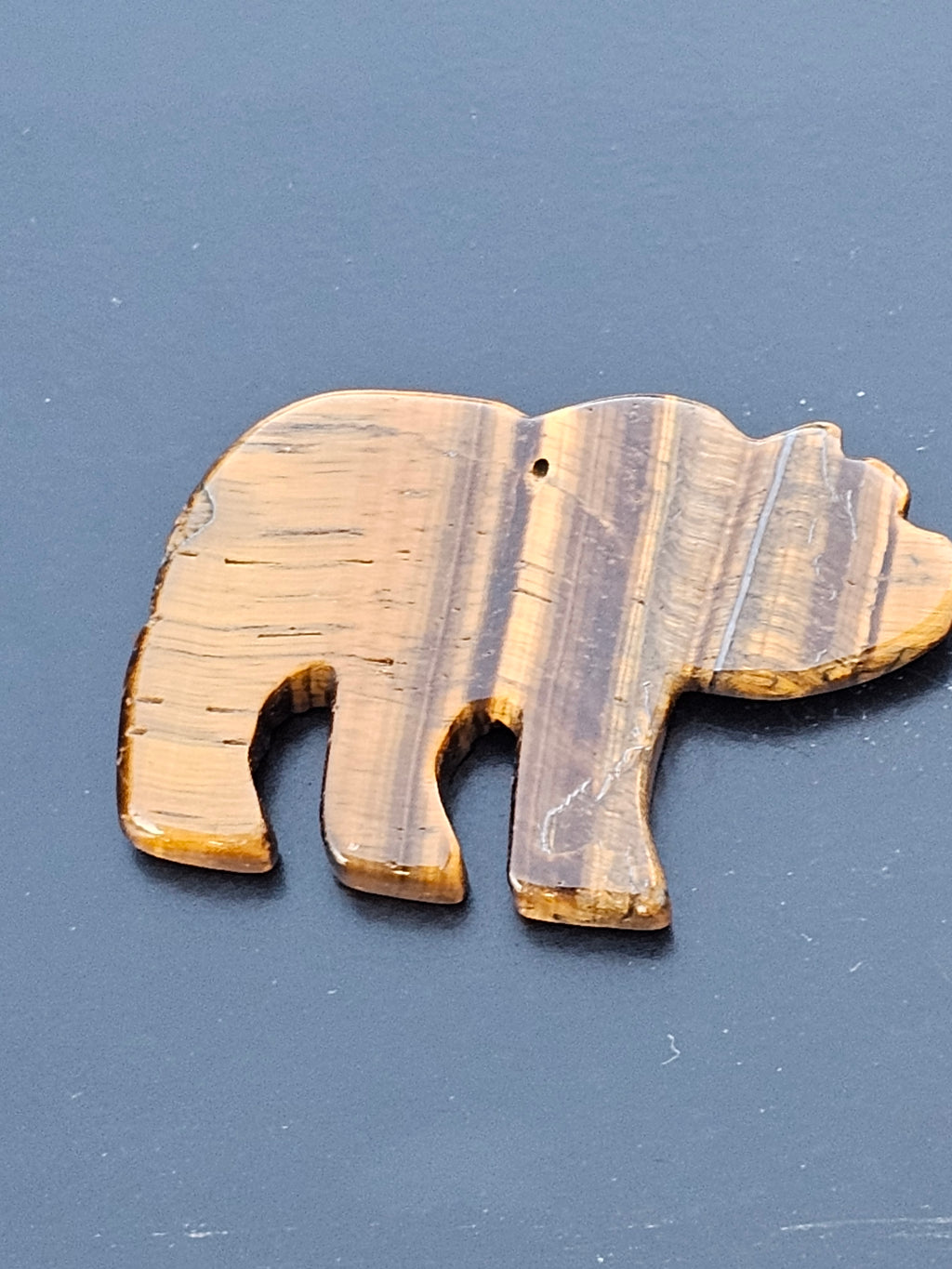 Tiger's Eye Crystal Bear