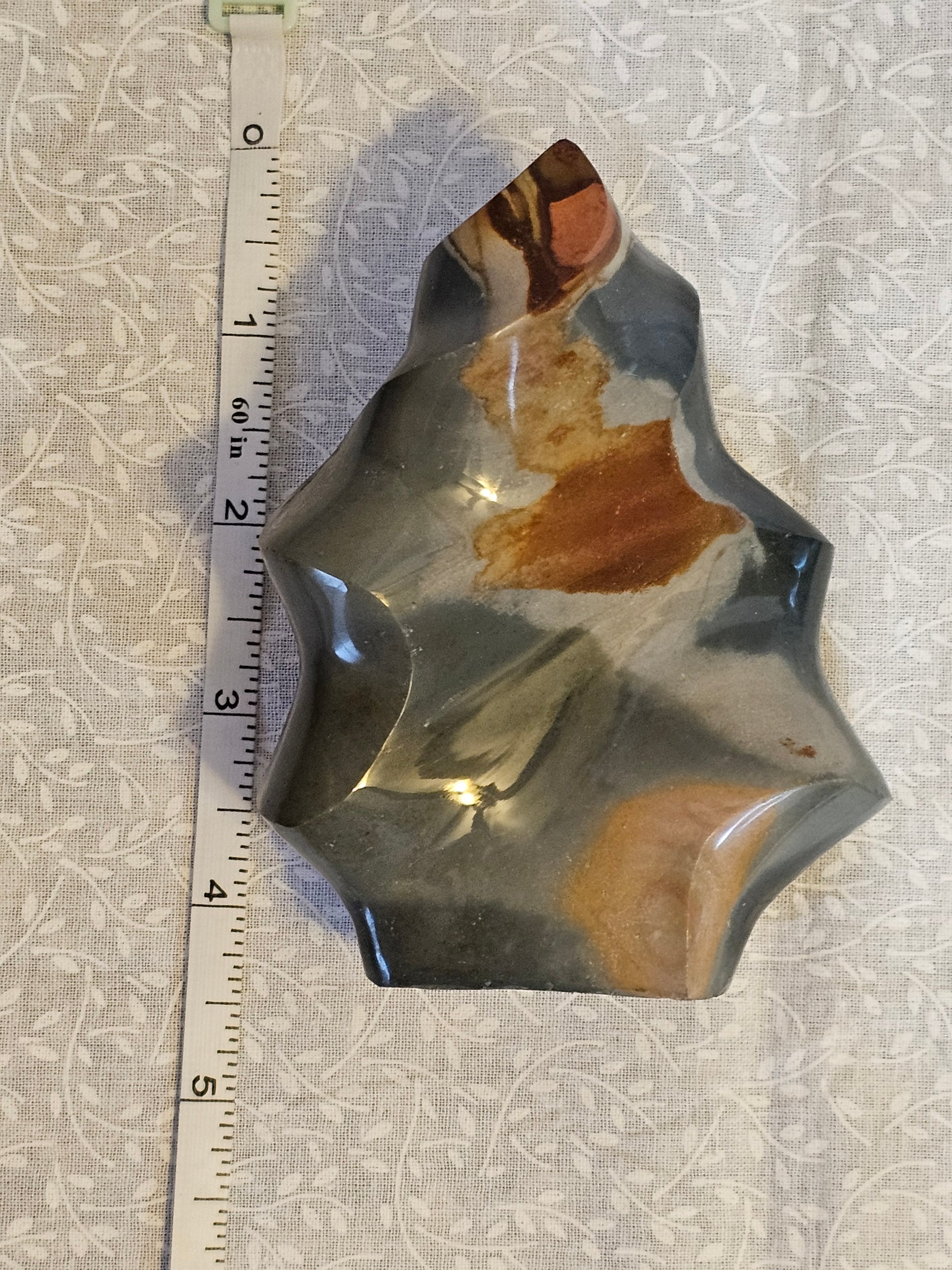 Polychrome Jasper Crystal Flame - Natural Stone