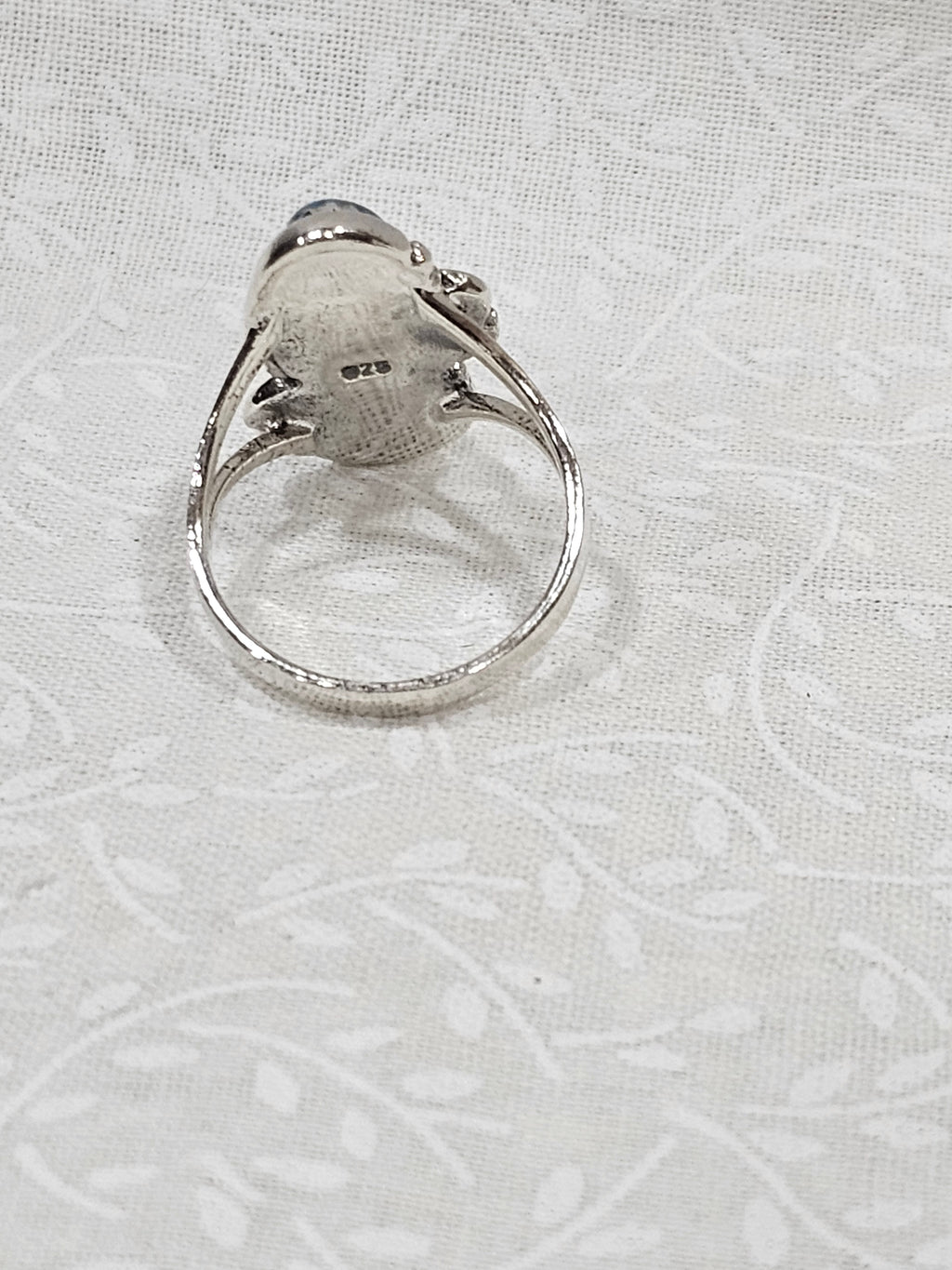 Sterling Silver Red &Blue Turquoise Gemstone Ring 7.5
