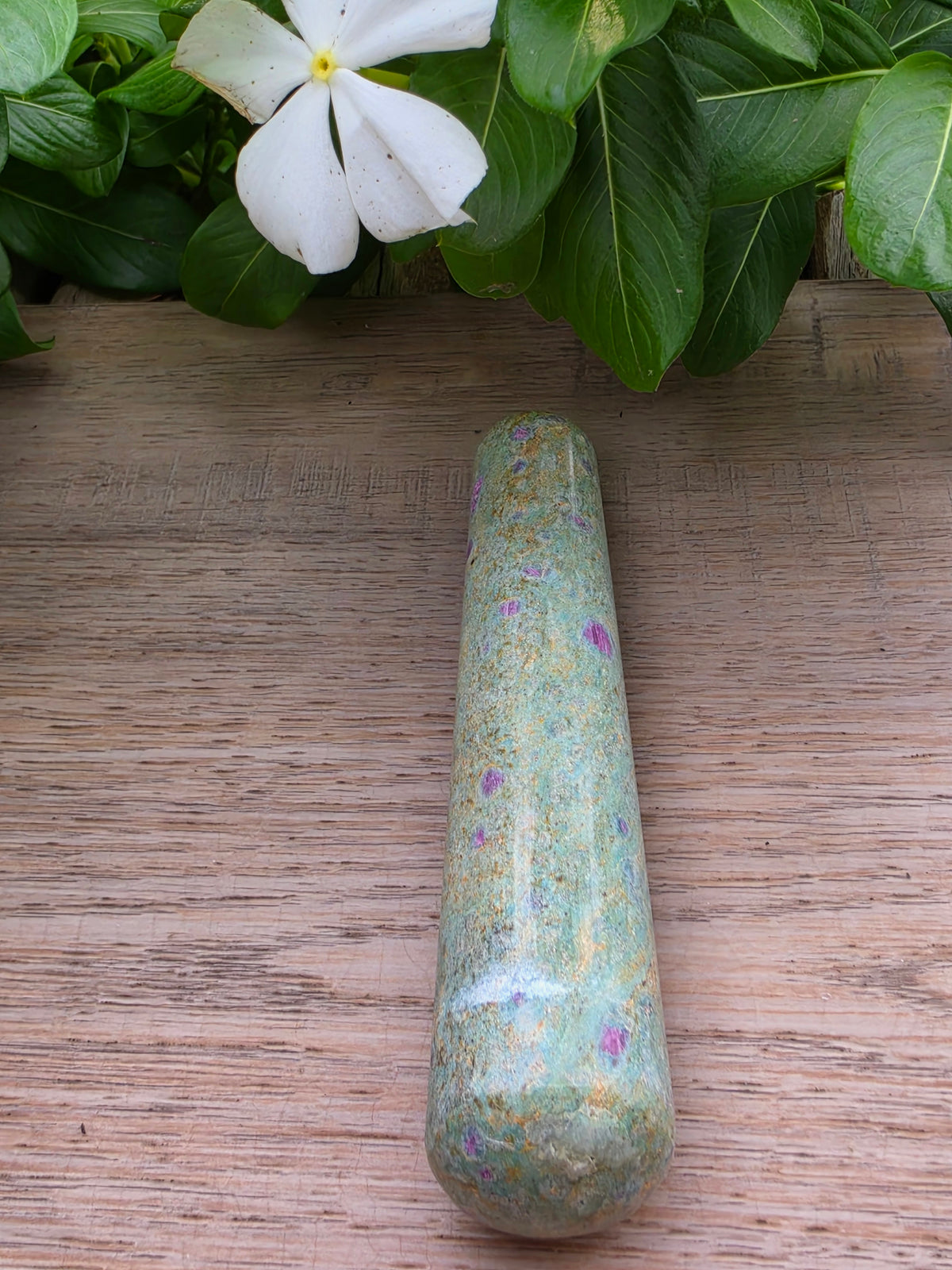 Ruby in Fuchsite Massage Wand