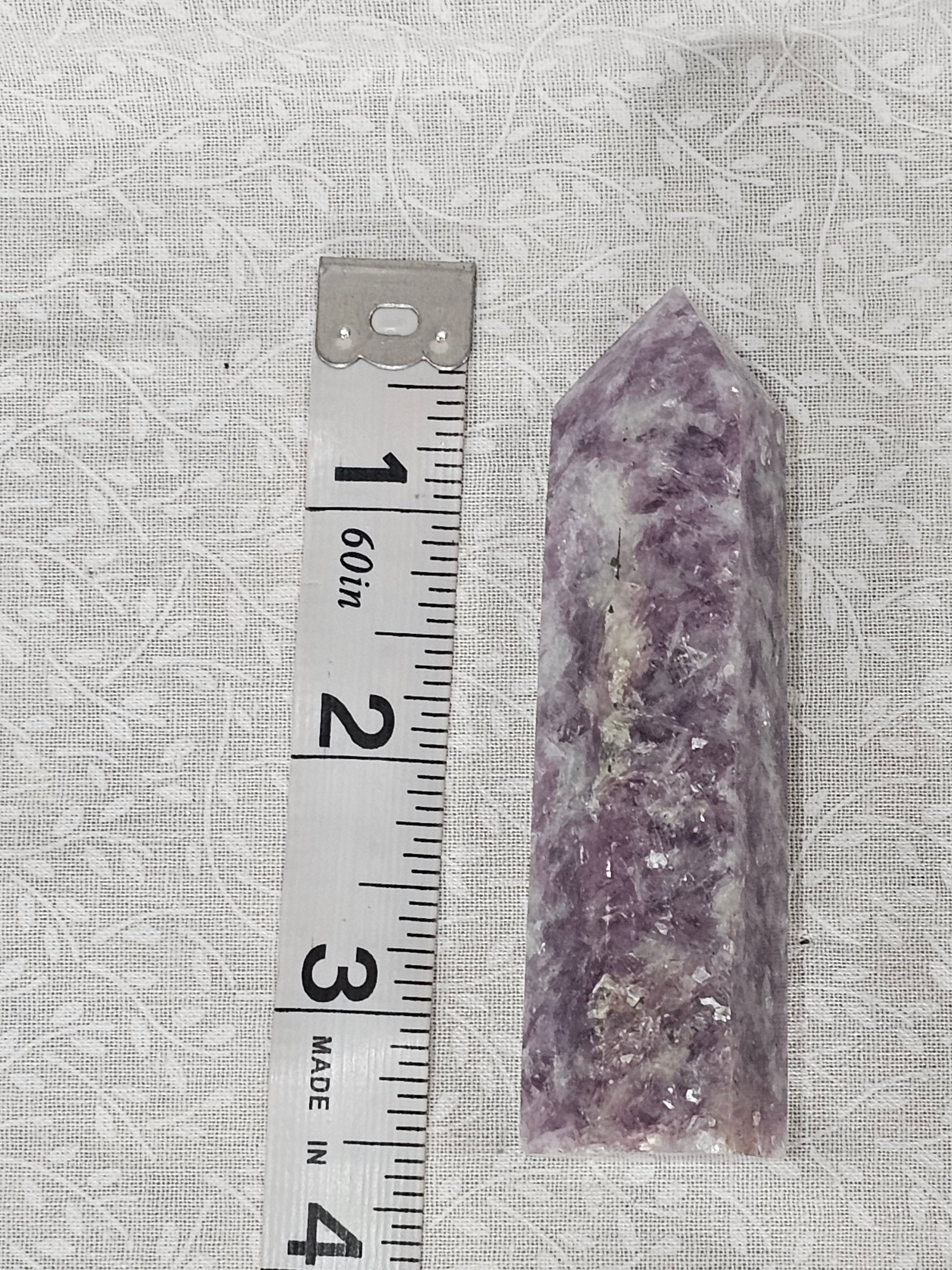 Lepidolite Crystal Tower