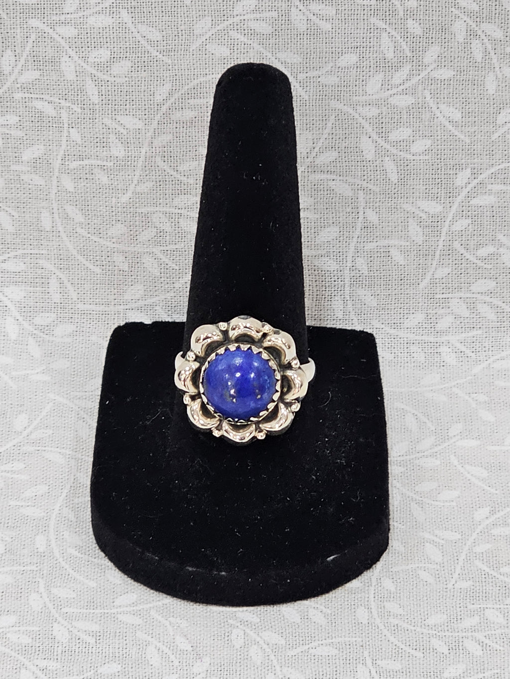 Sterling Silver Lapis Lazuli Gemstone Ring 7