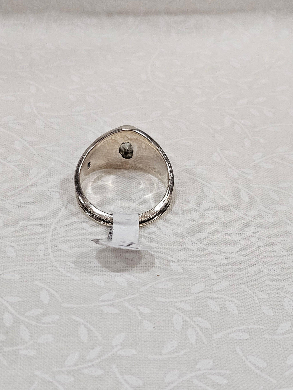 Sterling Silver Citrine Gemstone Ring - Size 5.5