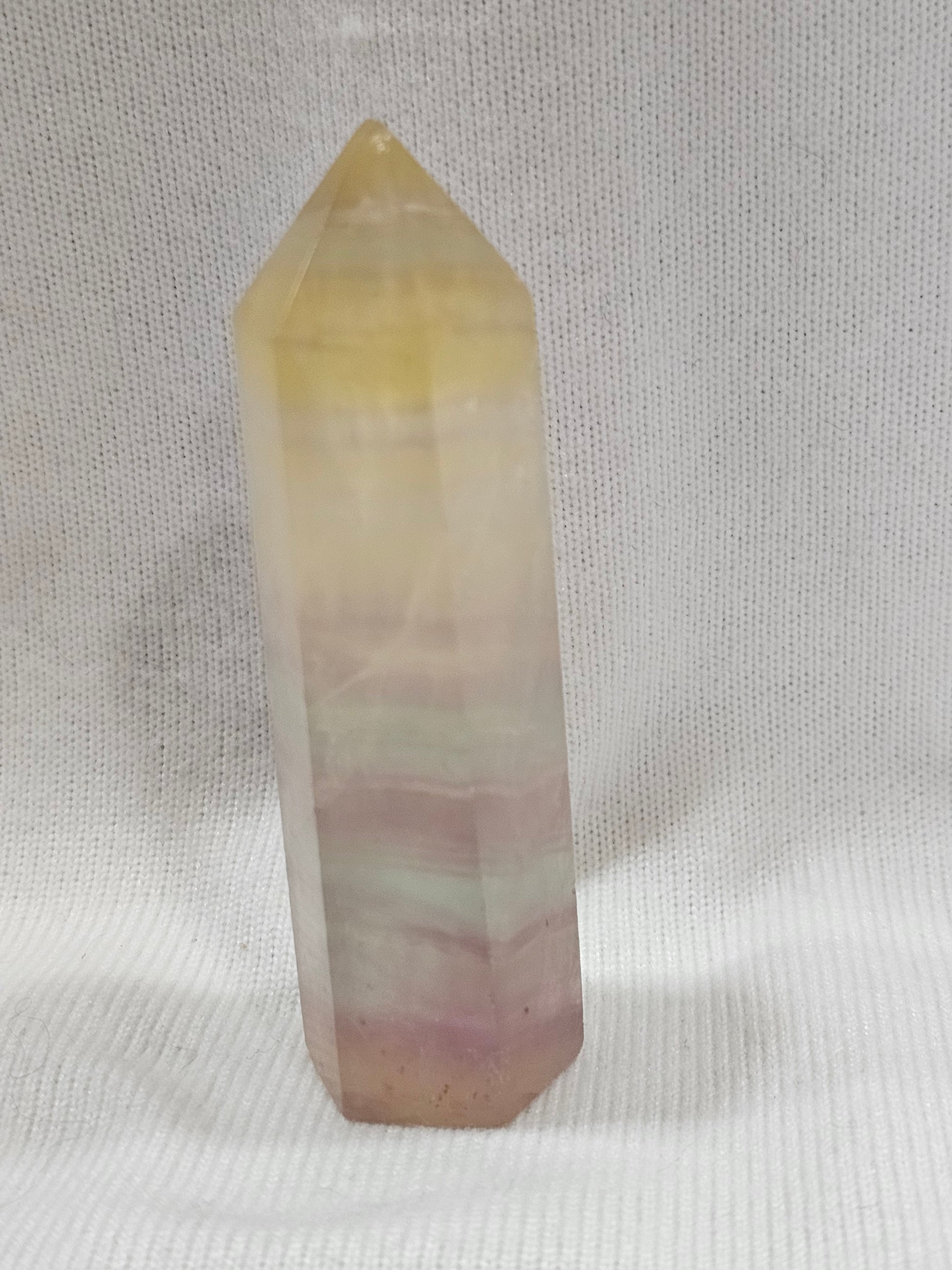 Rainbow Fluorite Crystal Tower