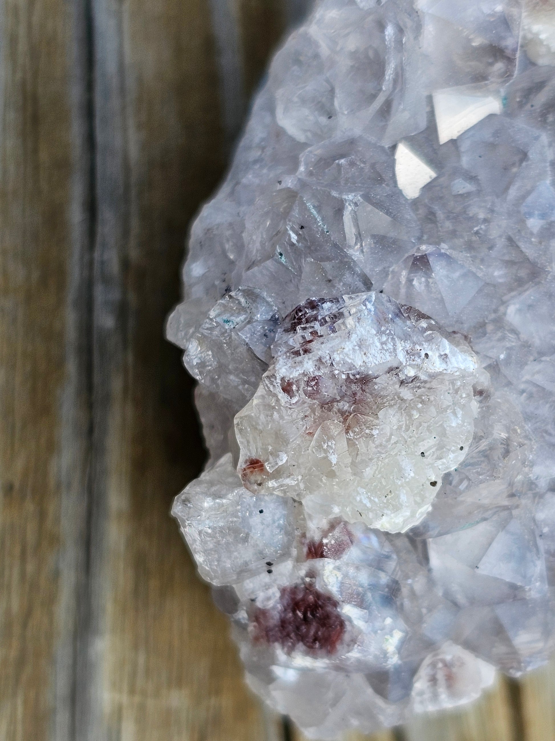 Amethyst with Quartz Raw Crystal Cluster