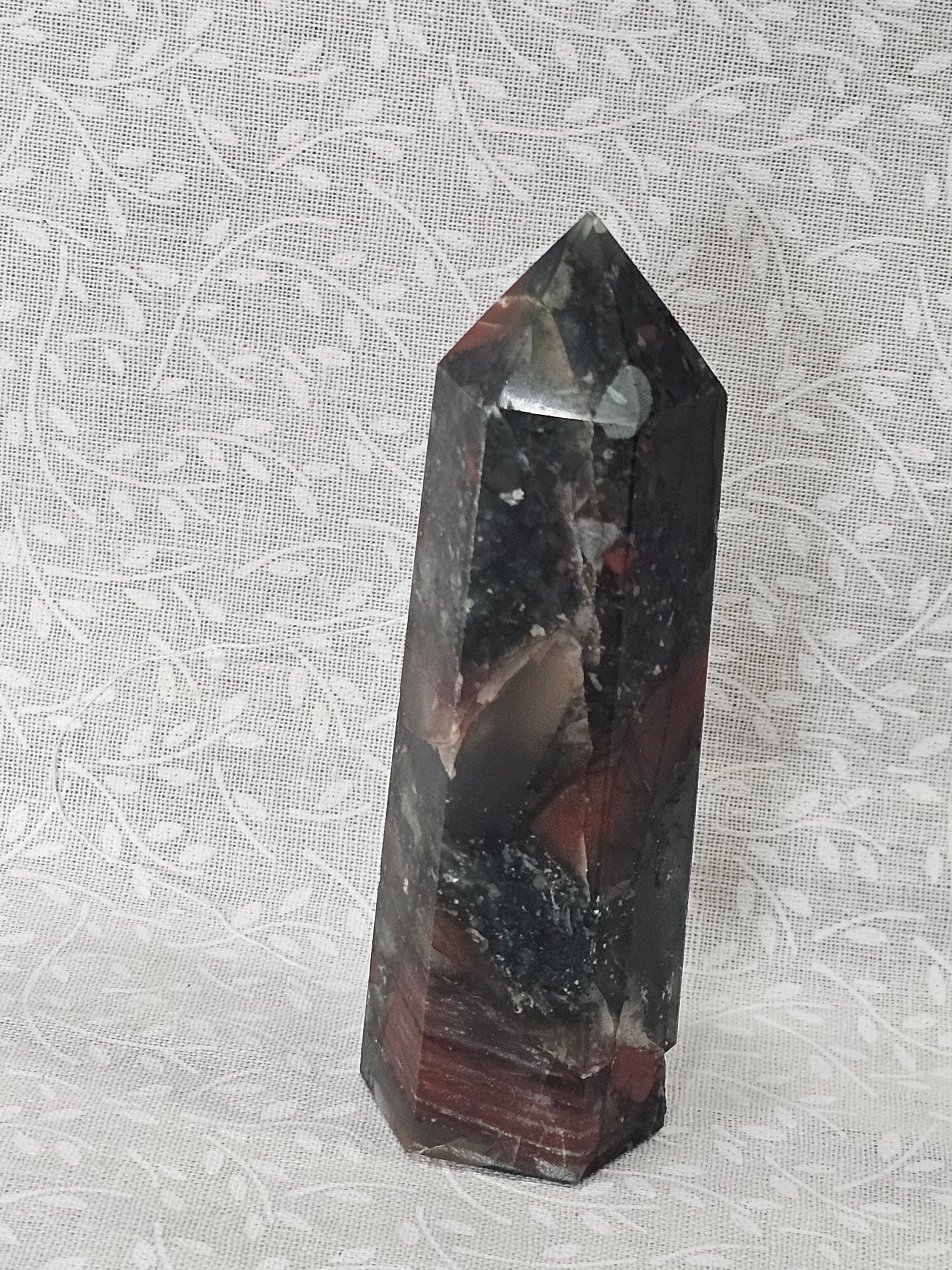 African Bloodstone Crystal Tower