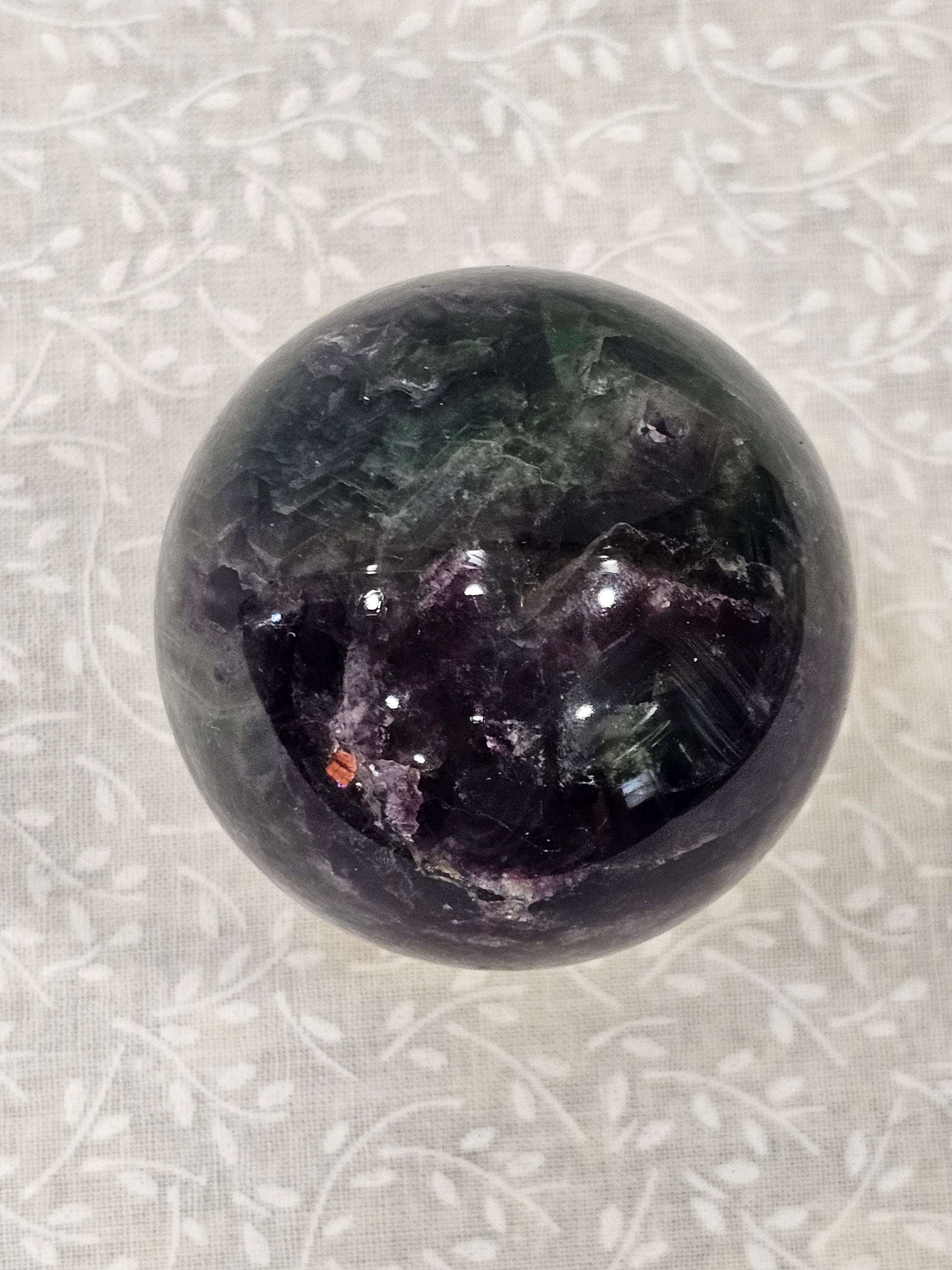 Rainbow Fluorite Crystal Sphere