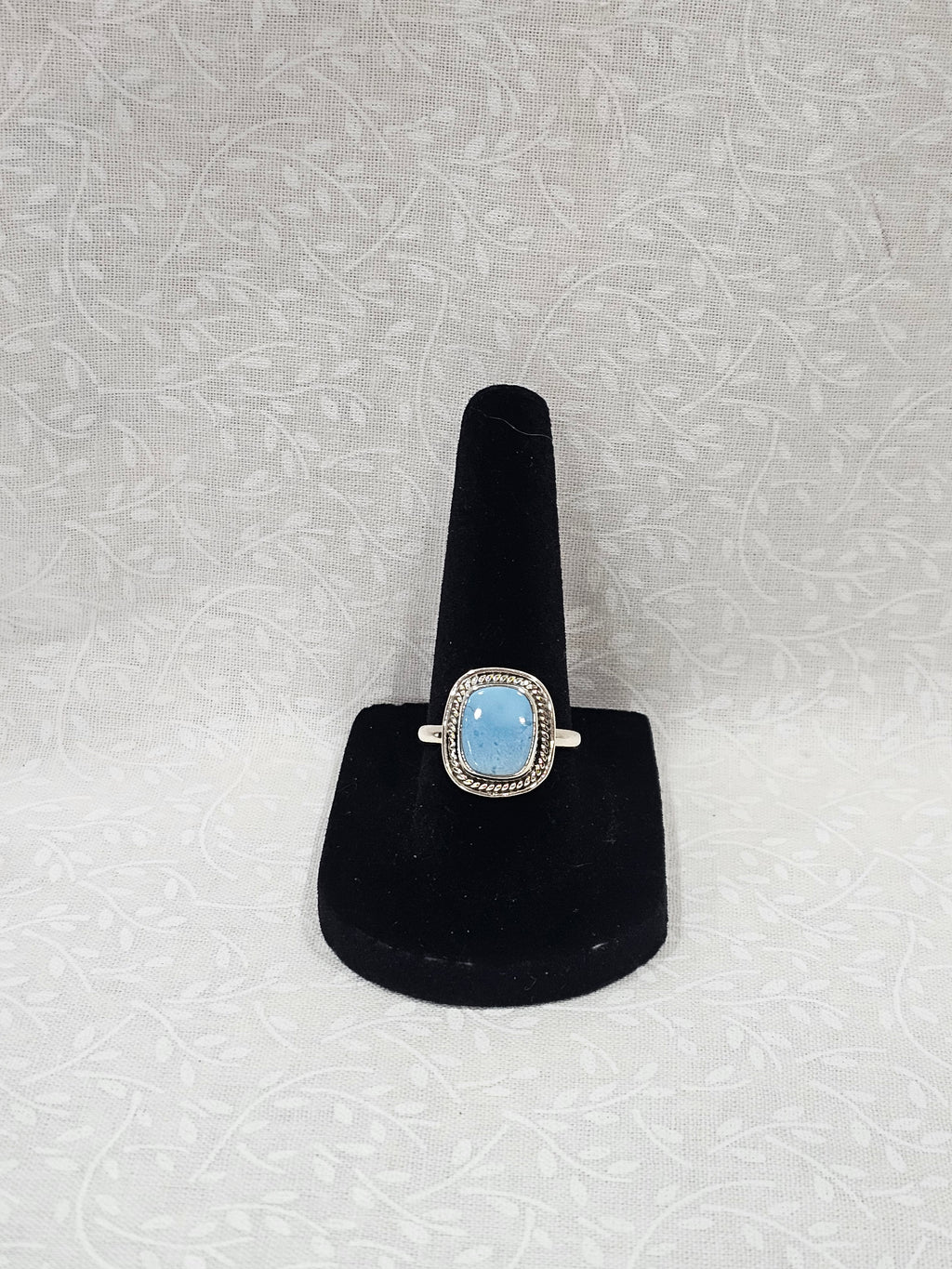 Sterling Silver Larimer Gemstone Ring - Size 7.5