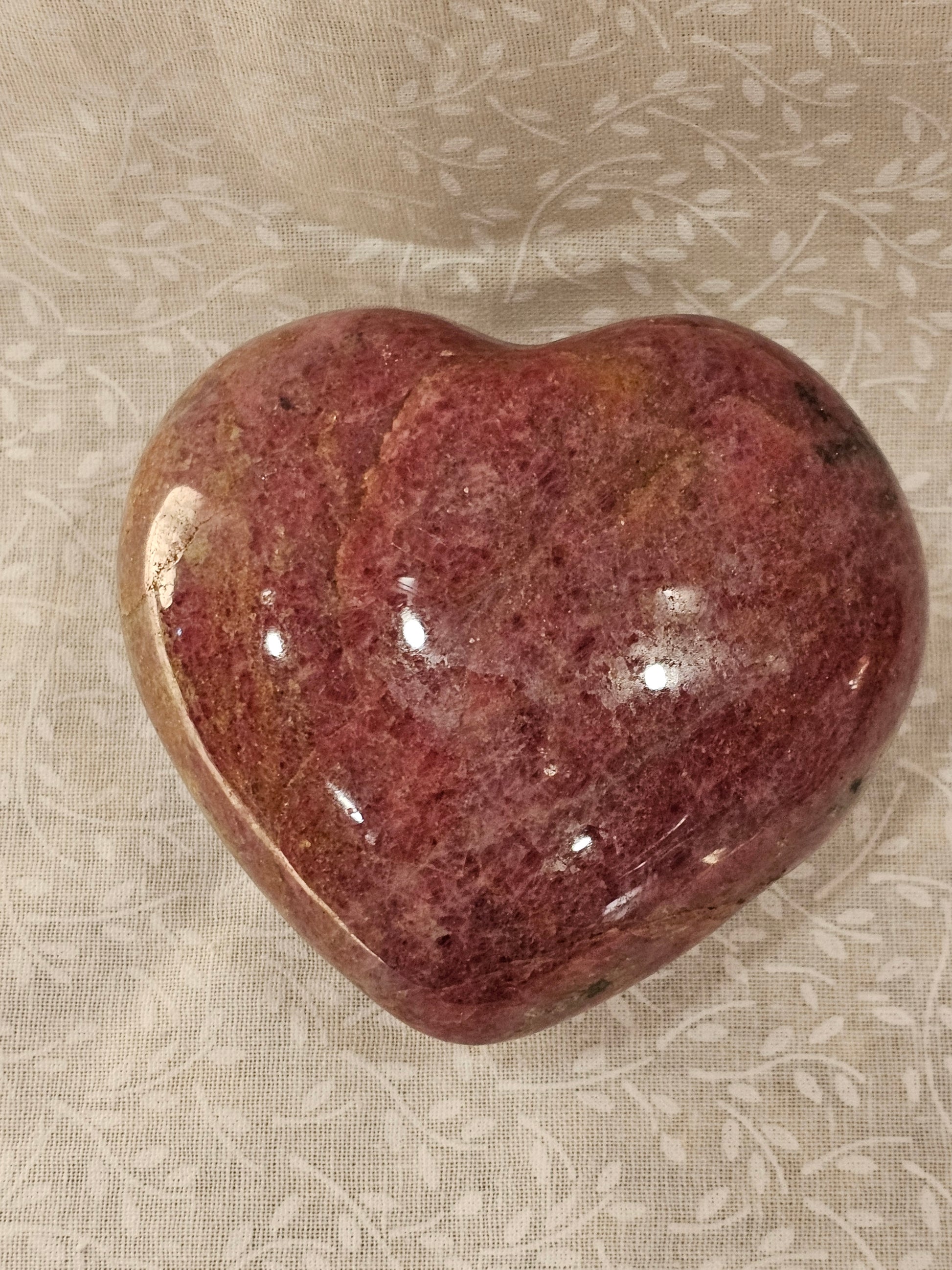 Rhodenite Crystal Heart