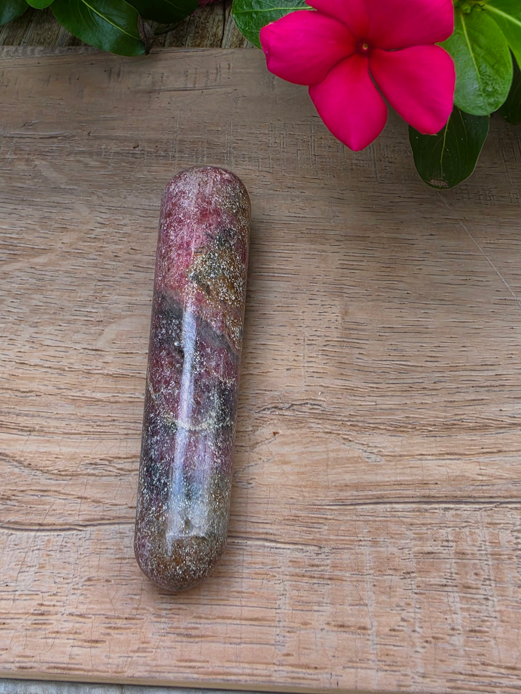 Rhodonite Crystal Massage Wand