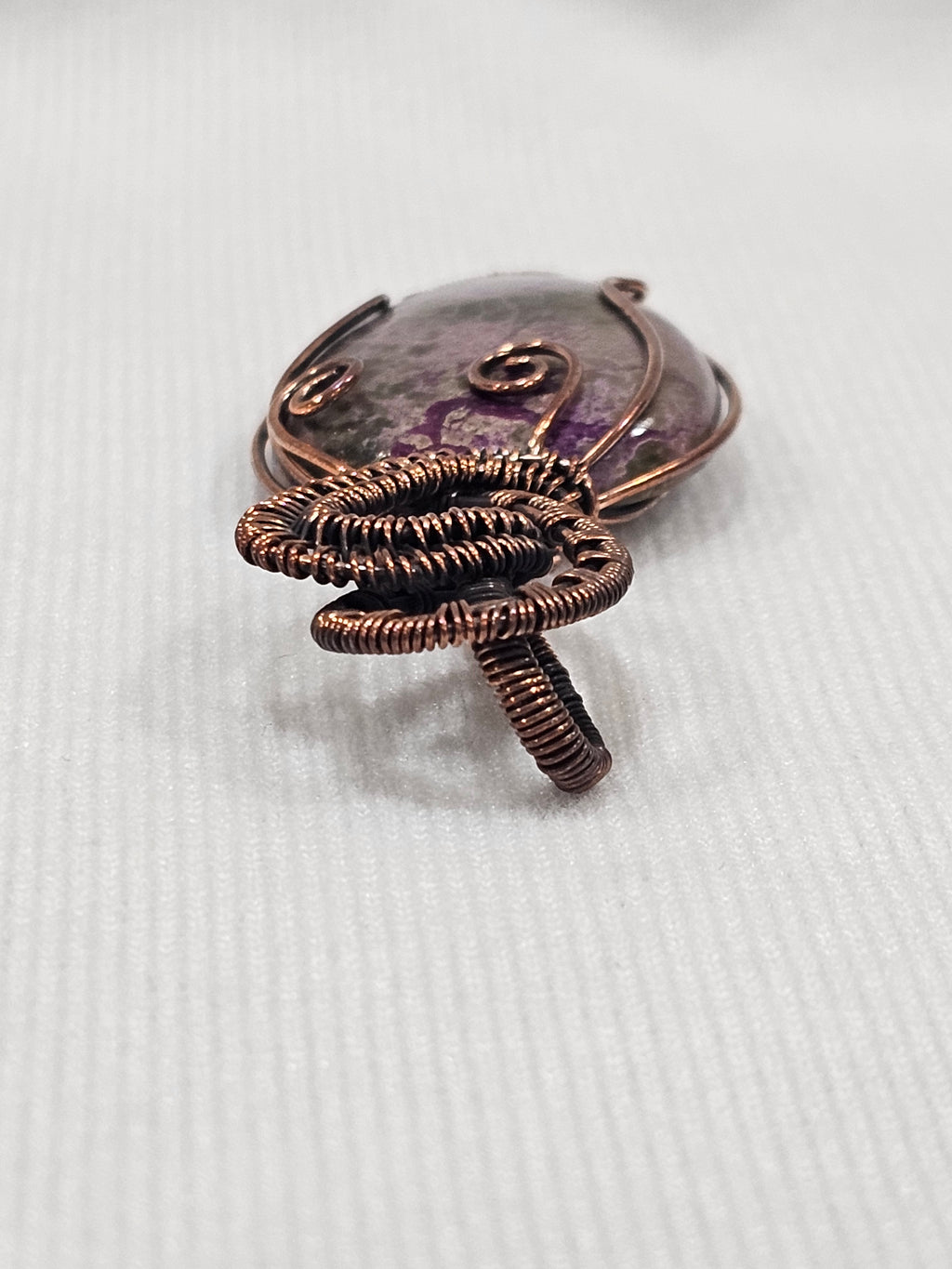 Purpurlite Pendant - Natural Purple Stone Sterling Silver