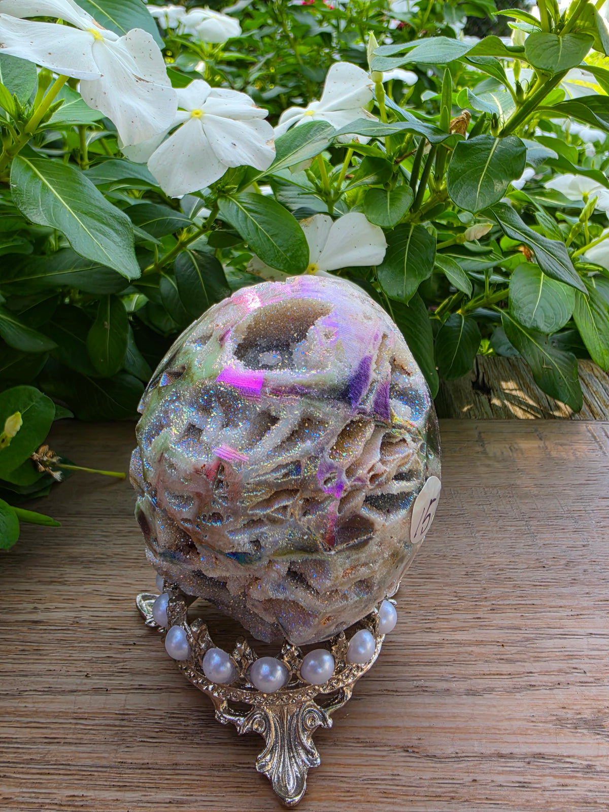 Aura Sphalerite Crystal Egg