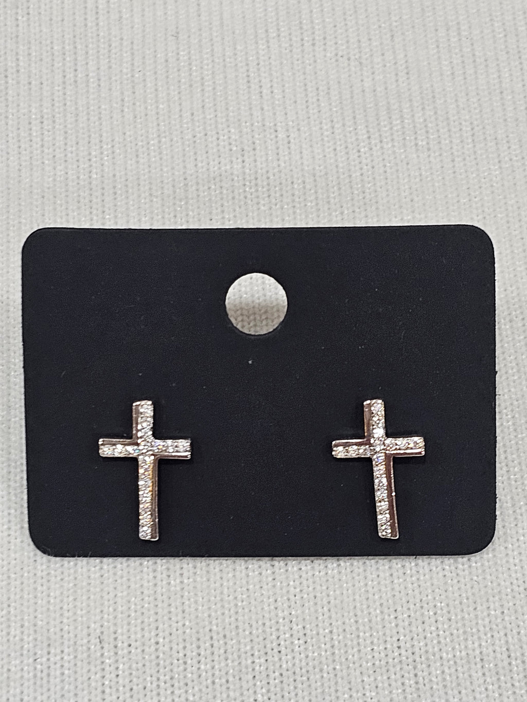 Cross Quartz Sterling Silver Earrings - Natural Gemstone