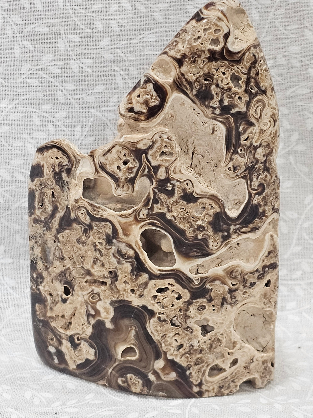 Chocolate Calcite Free Form with Portal 4 Inch