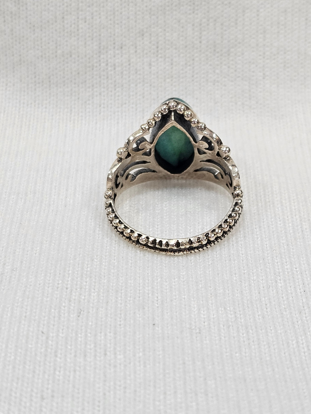 Turquoise Sterling Silver Ring - Size 9