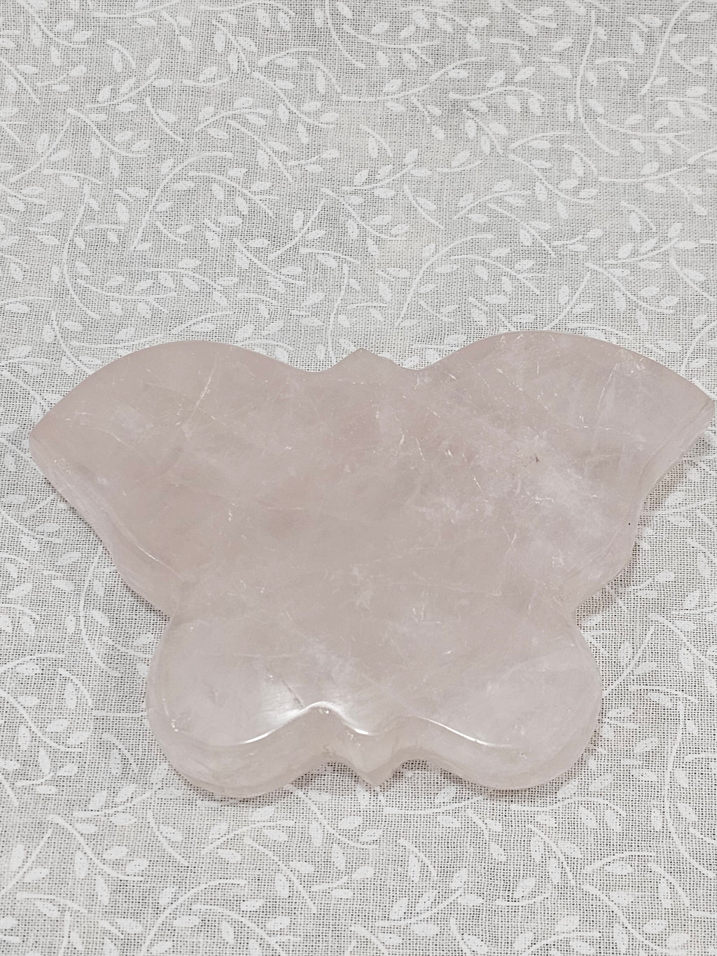 Pink Quartz Crystal Butterfly 4.5 Inch