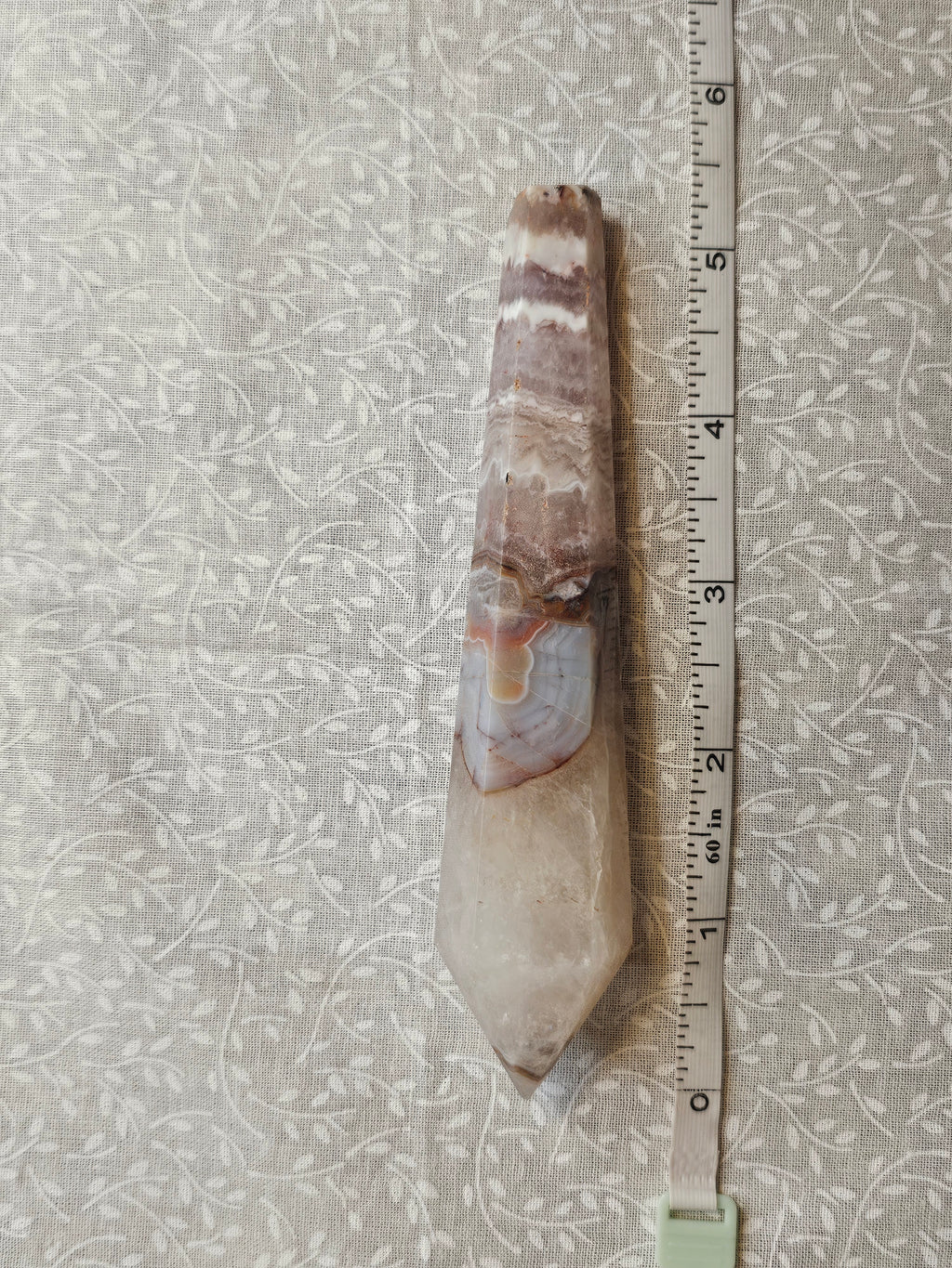 Crazy Lace Agate Crystal Point