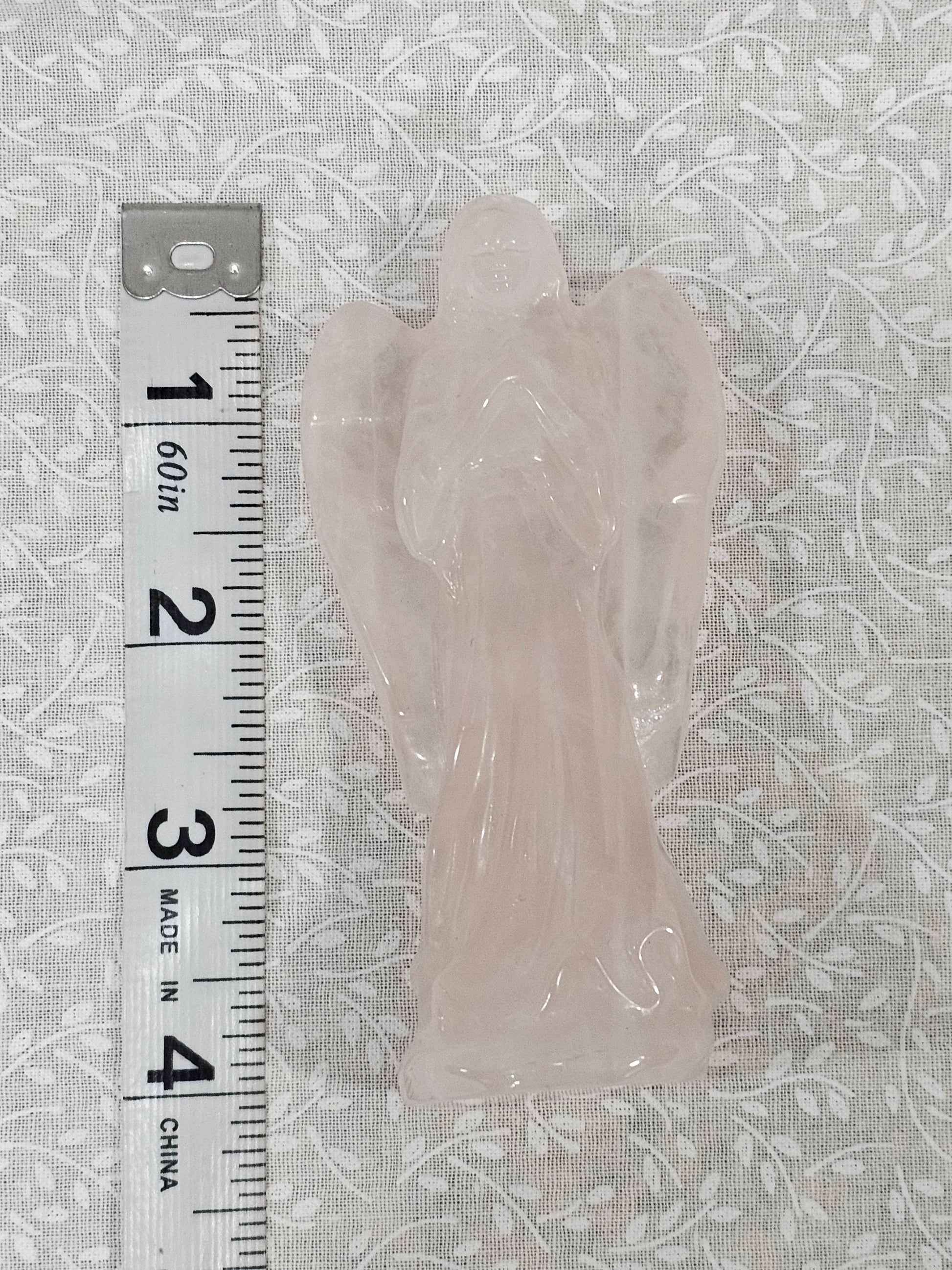 Pink Quartz Crystal Angel