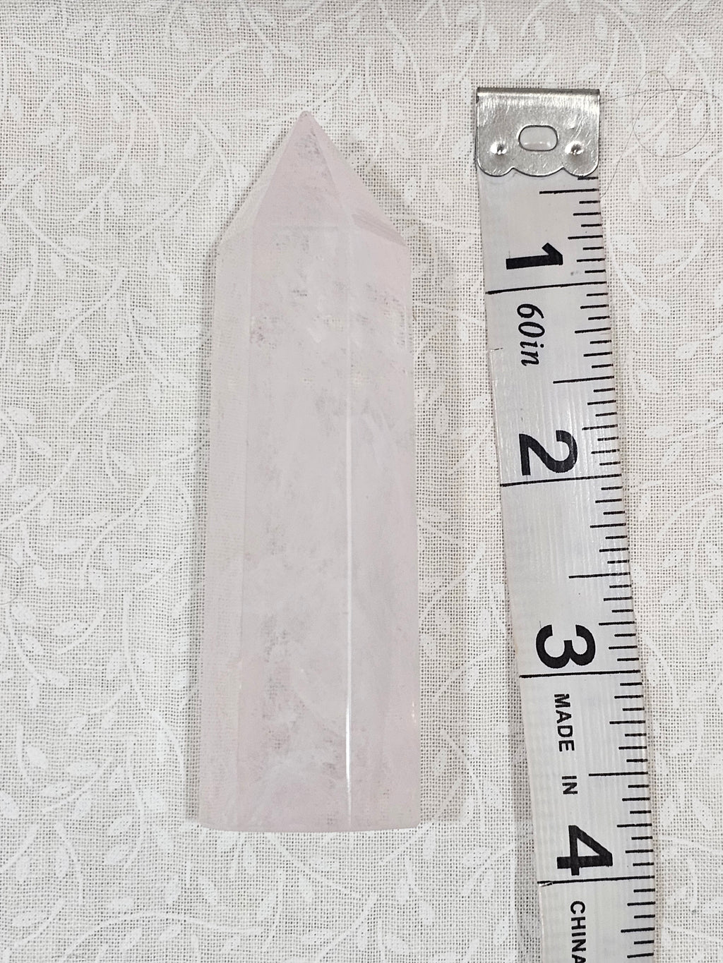 Rose Quartz Crystal Tower