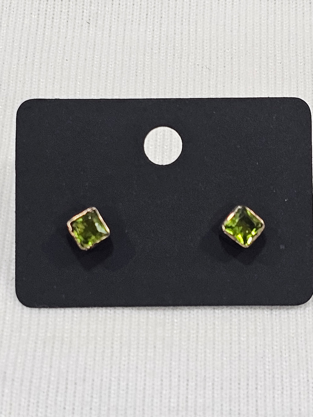 Peridot Earrings - Natural Gemstone Sterling Silver