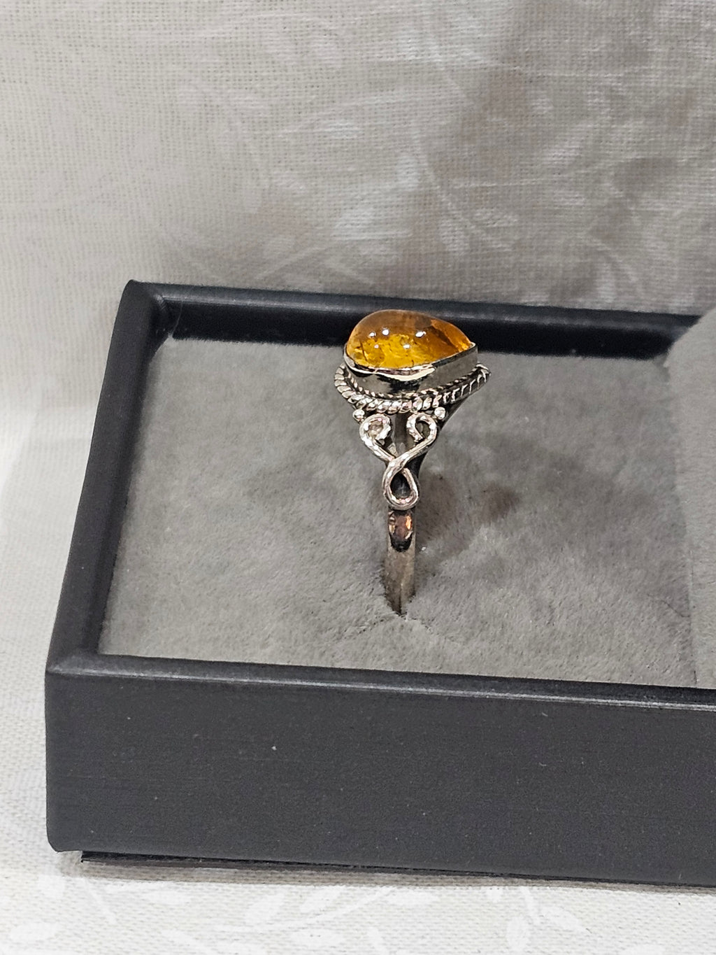 Sterling Silver Carnelian Gemstone Ring 9