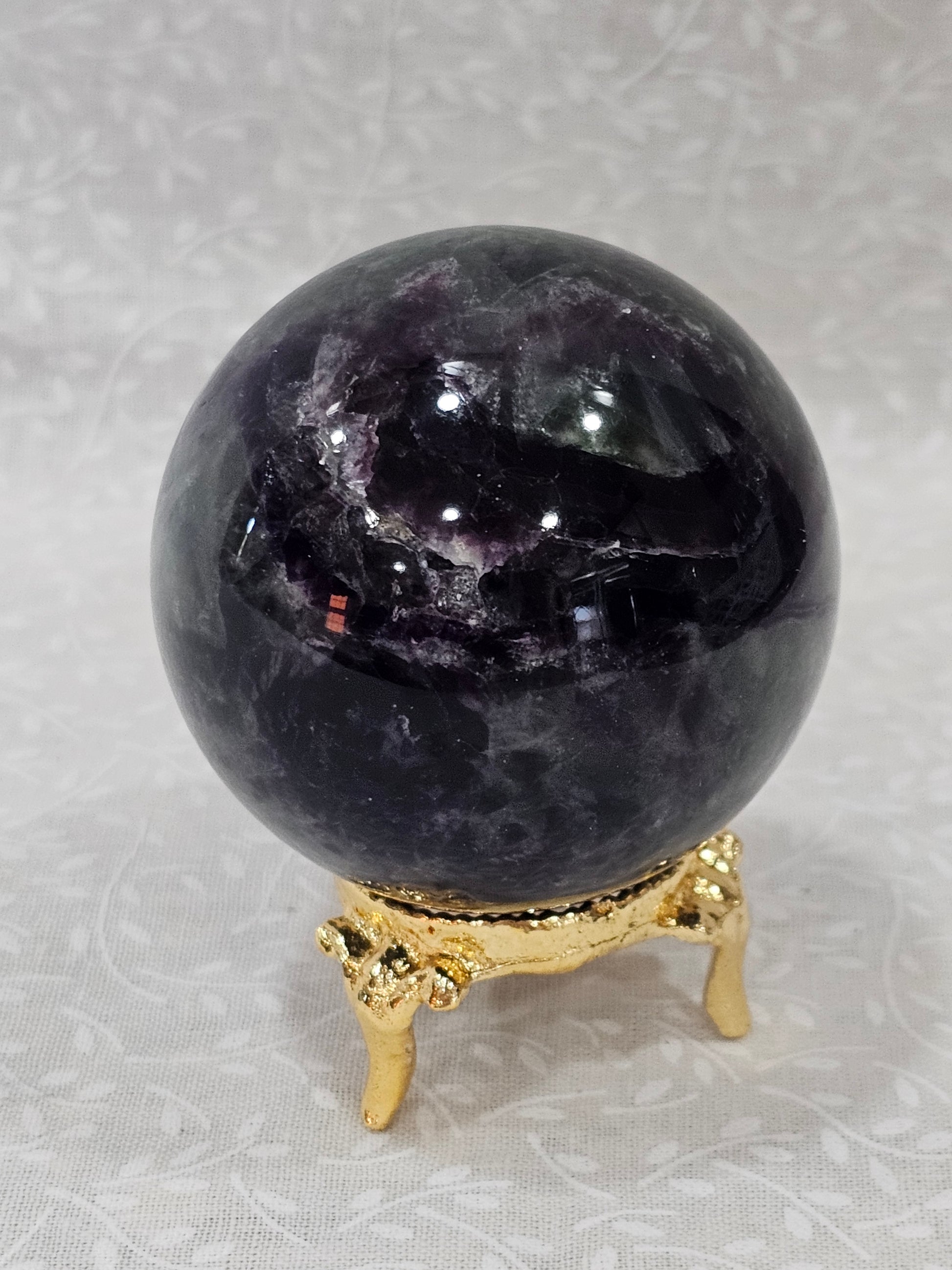 Rainbow Fluorite Crystal Sphere