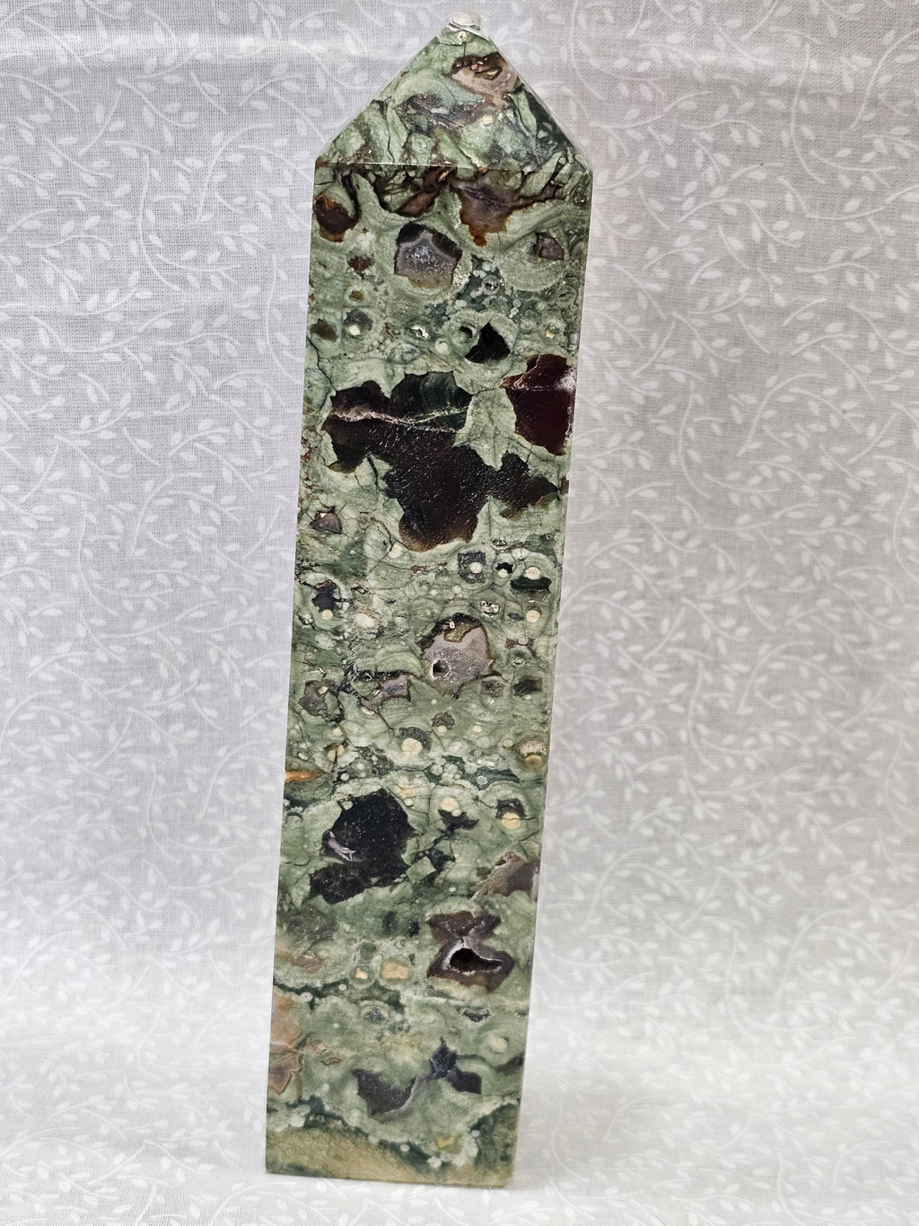 Rainforest Jasper Crystal Tower