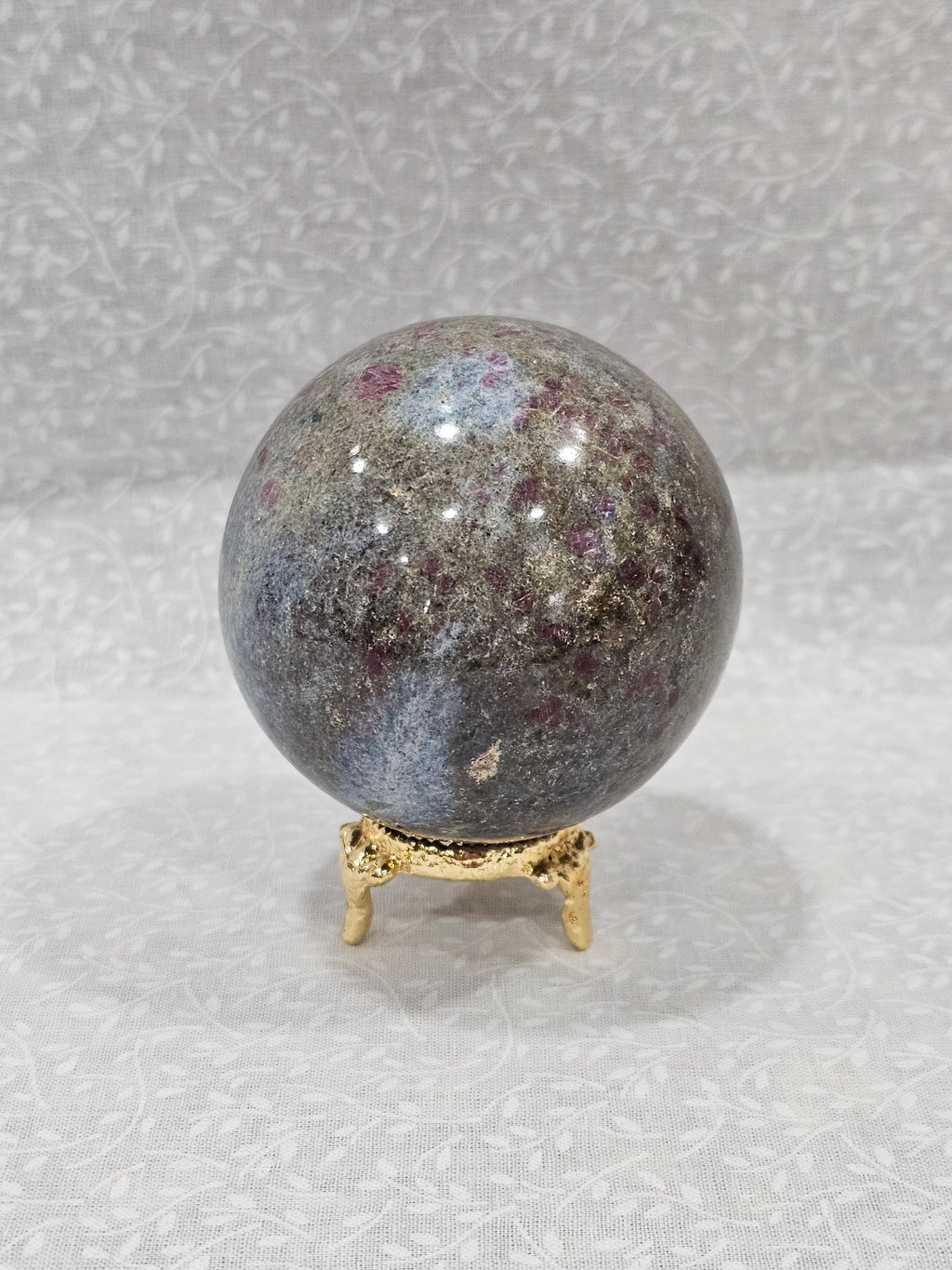 Ruby Zoisite Crystal Sphere