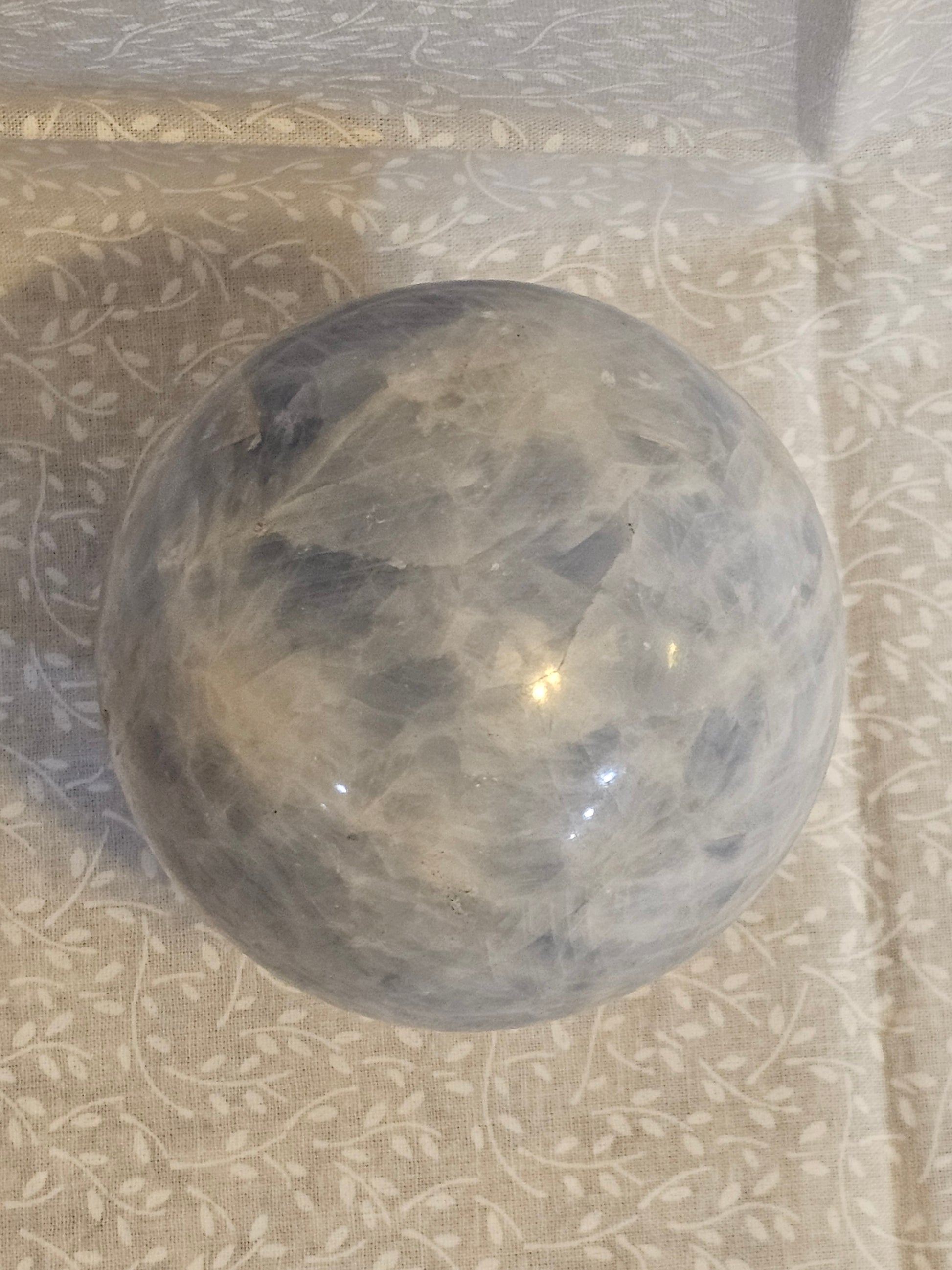 Blue Calcite Crystal Sphere 84mm