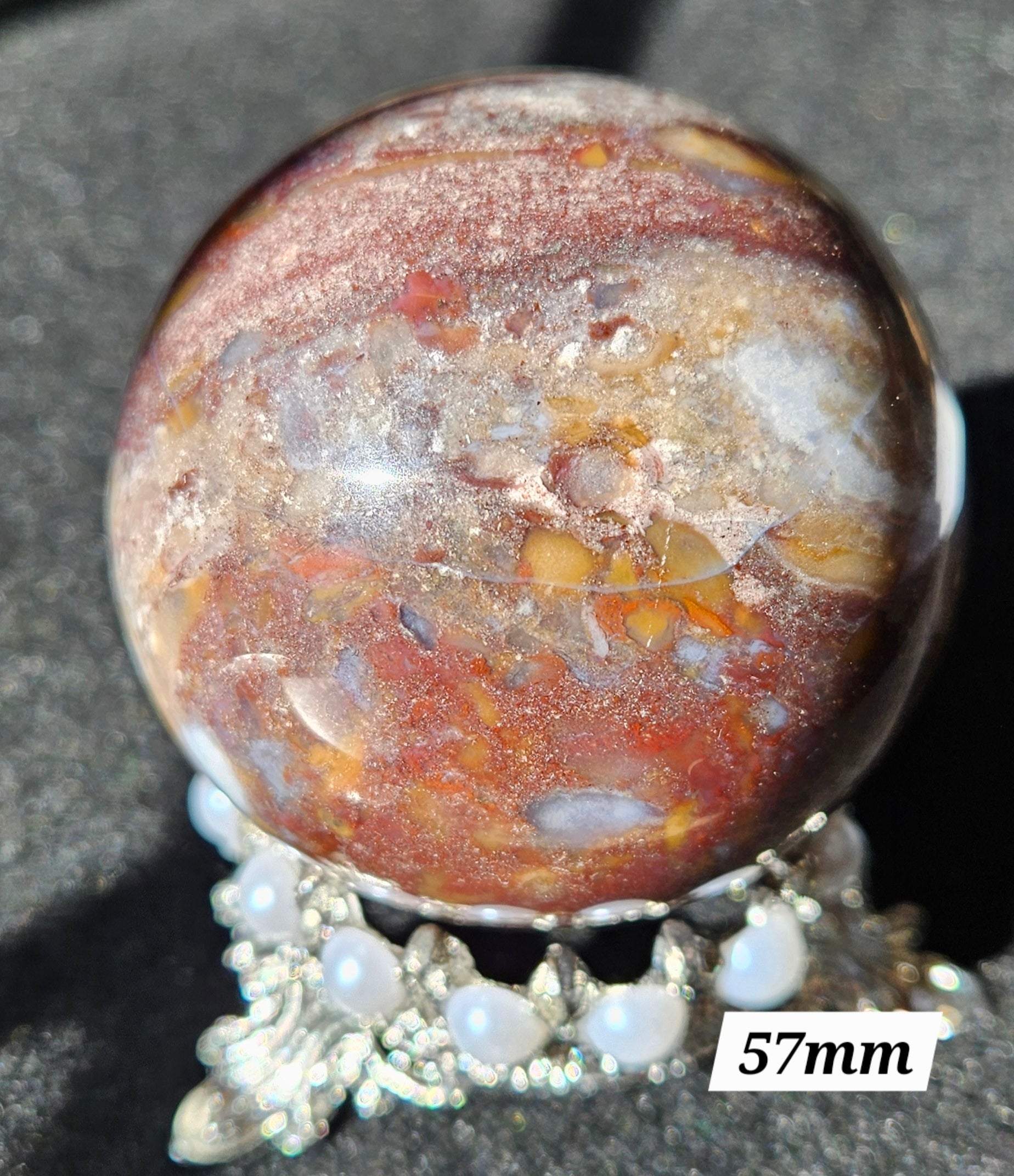Ocean Jasper Crystal Sphere - Natural Stone