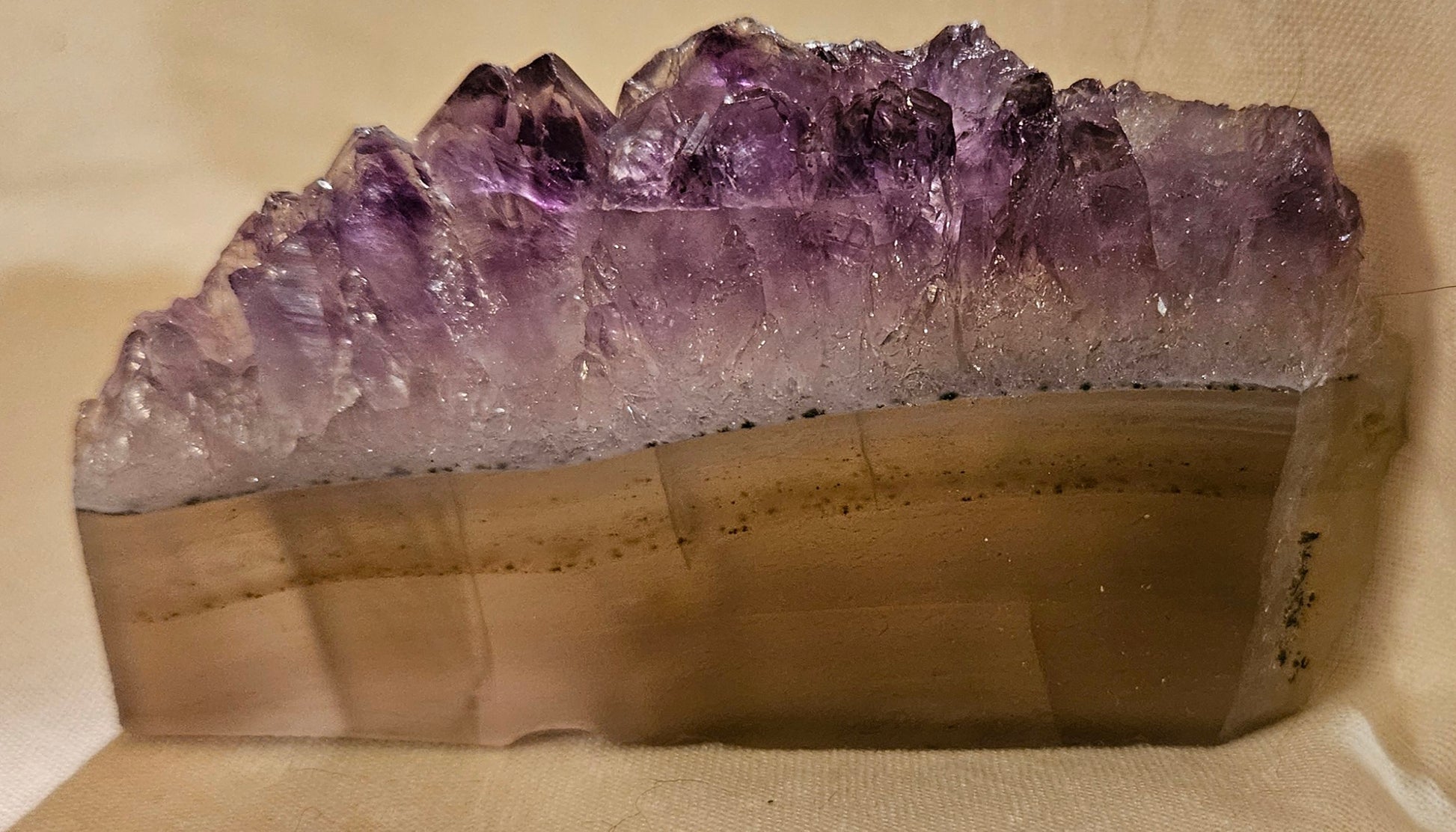 Amethyst Crystal Slab Slice 3.5 Inch