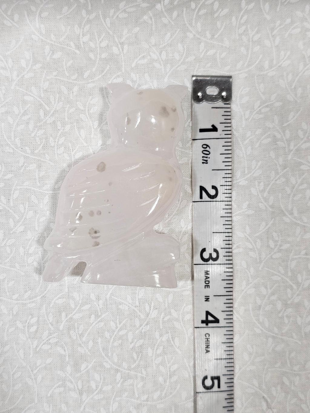 Pink Mangano Crystal Owl 3.25 Inch