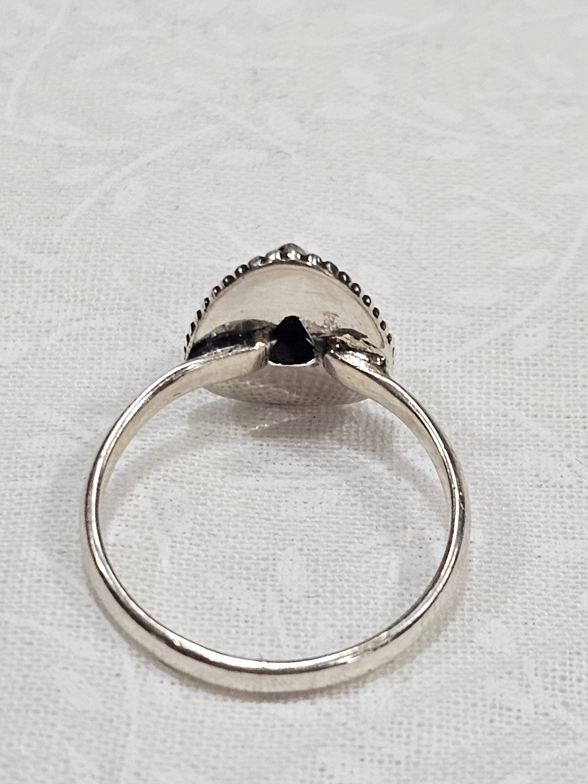 Sterling Silver Cotton Candy Turquoise Ring - Size 8