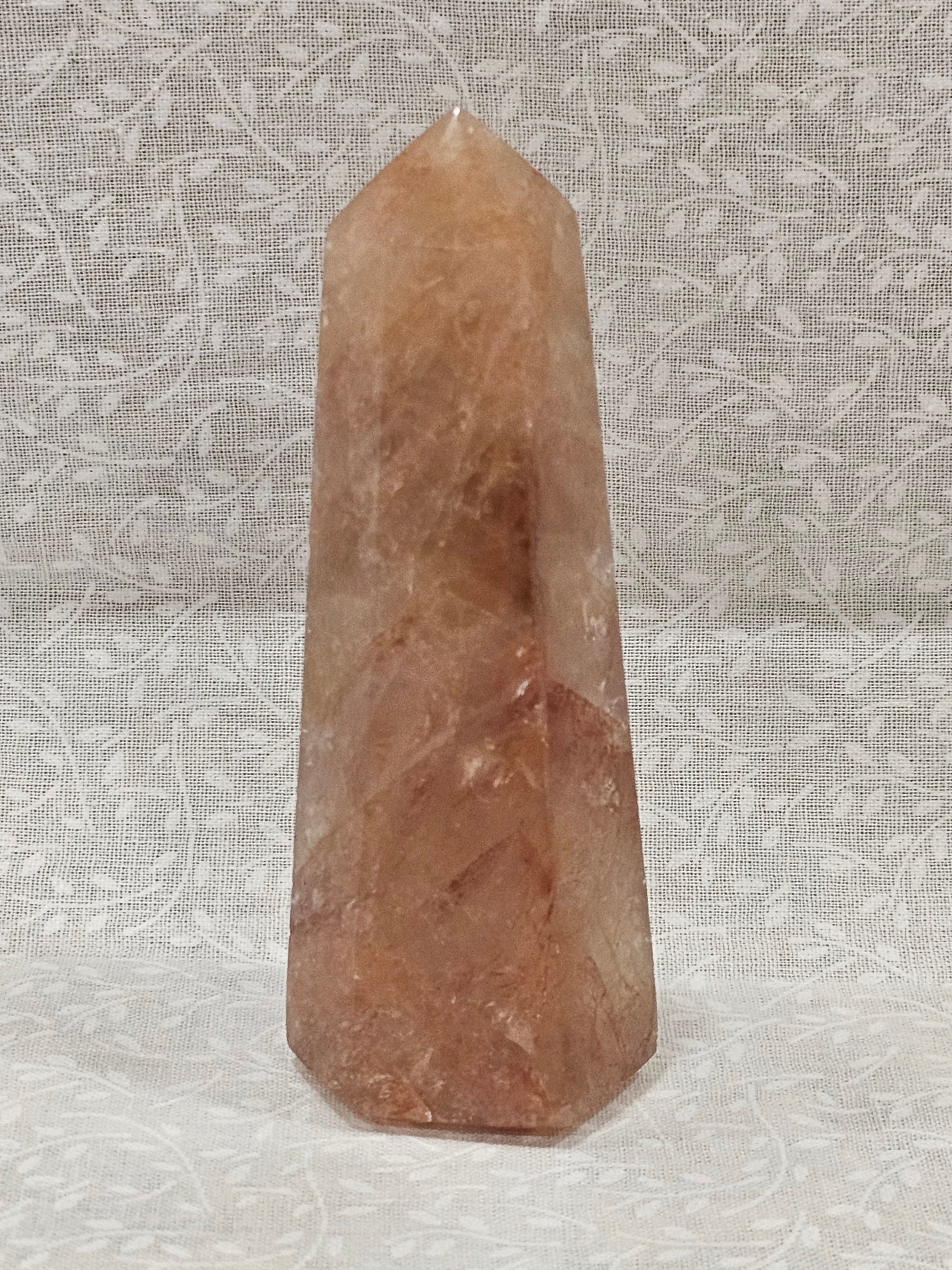 Fire Quartz Crystal Tower