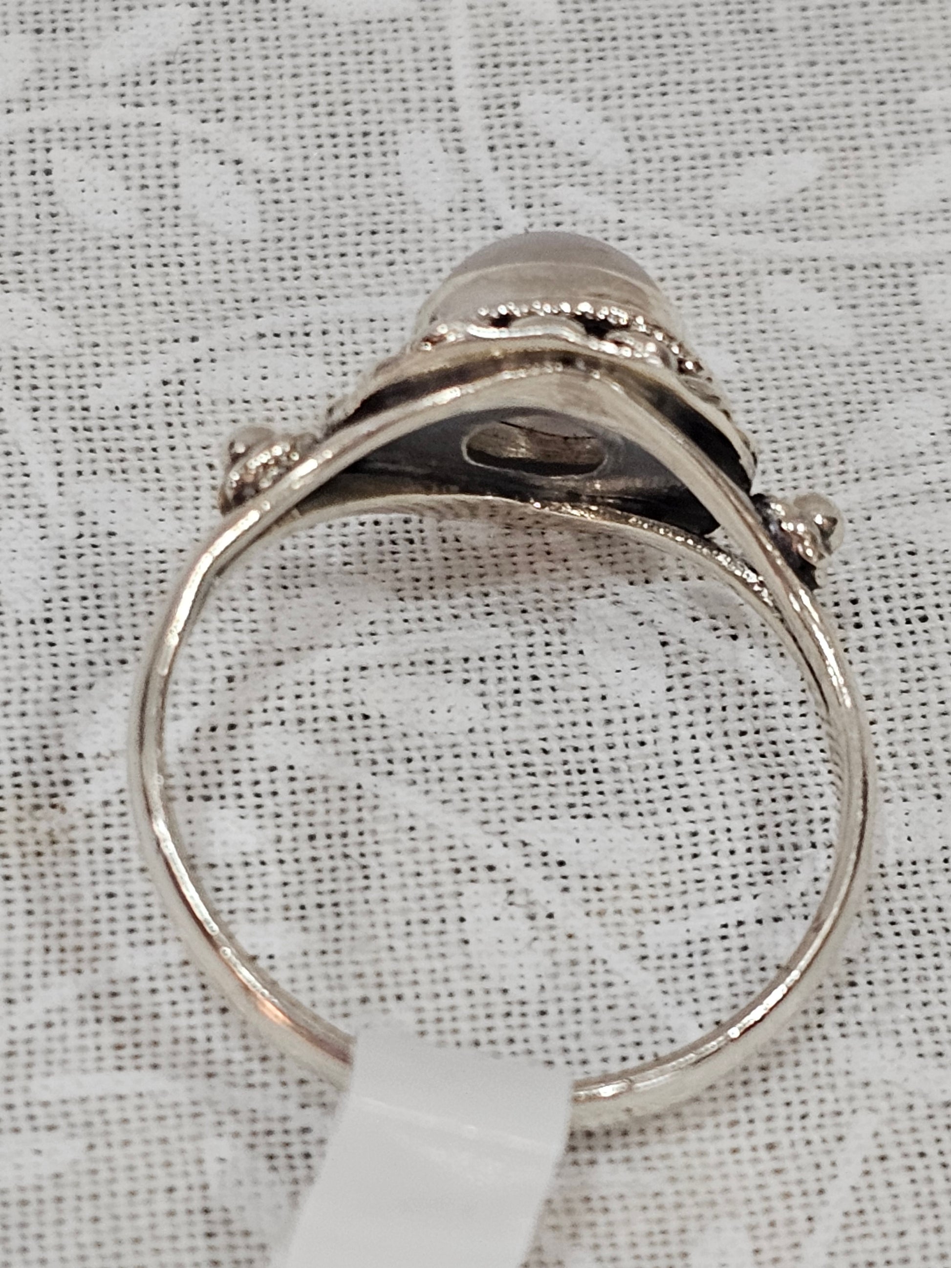 Sterling Silver Moonstone Gemstone Ring 7