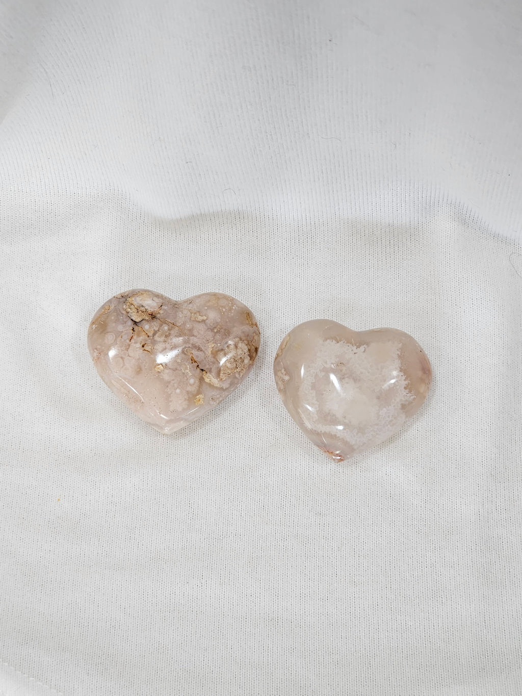 Flower Agate Heart -2