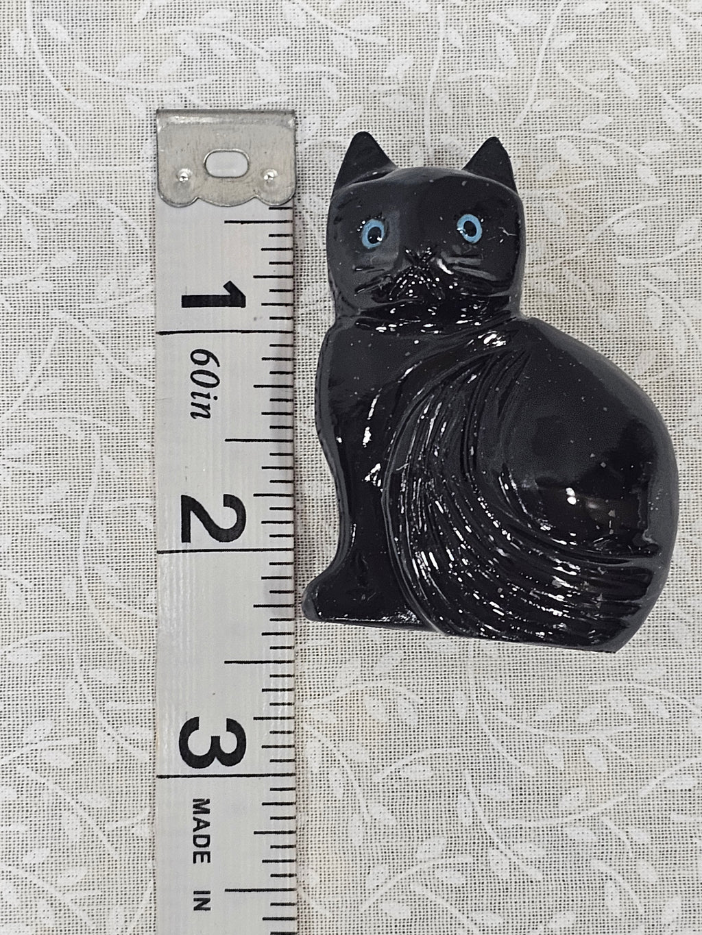 Black Obsidian Crystal Cat