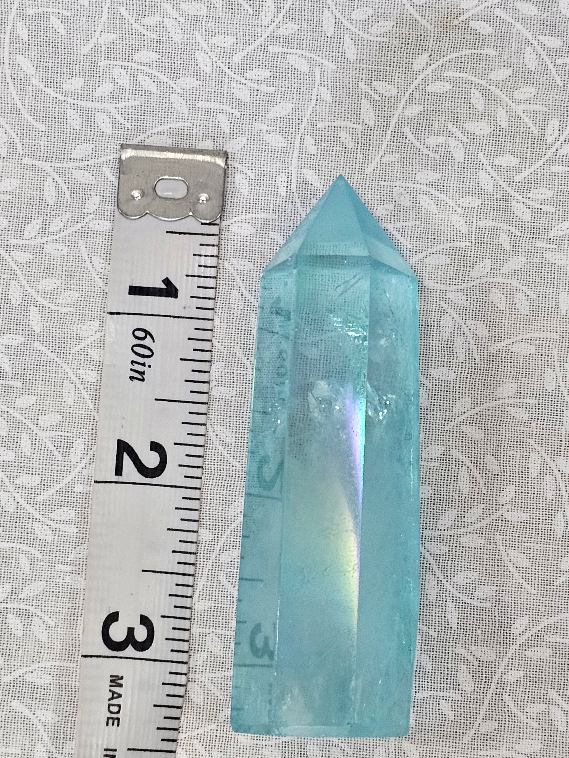 Blue Aqua Aura Crystal Tower