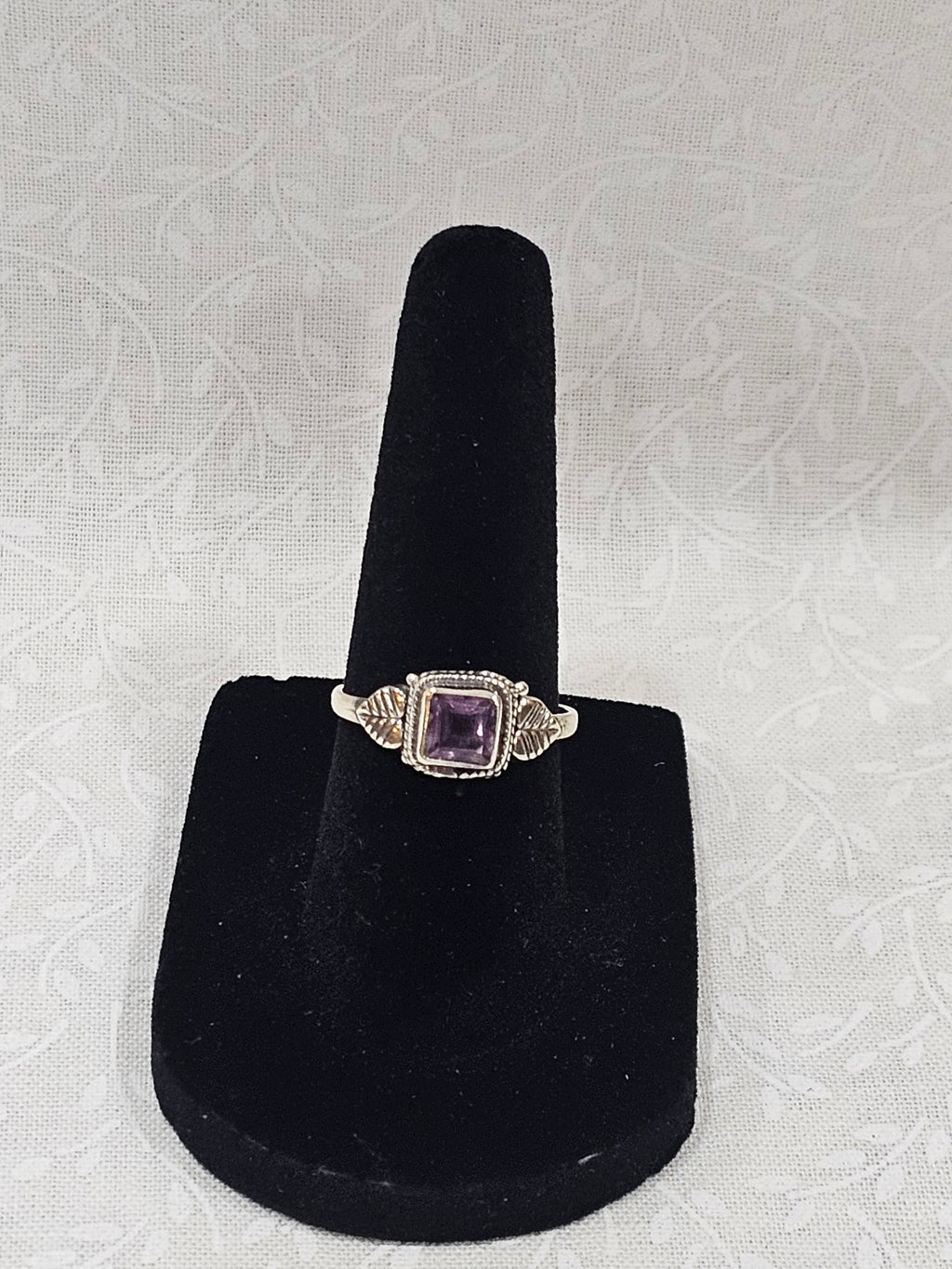 Sterling Silver Amethyst Gemstone Ring 6