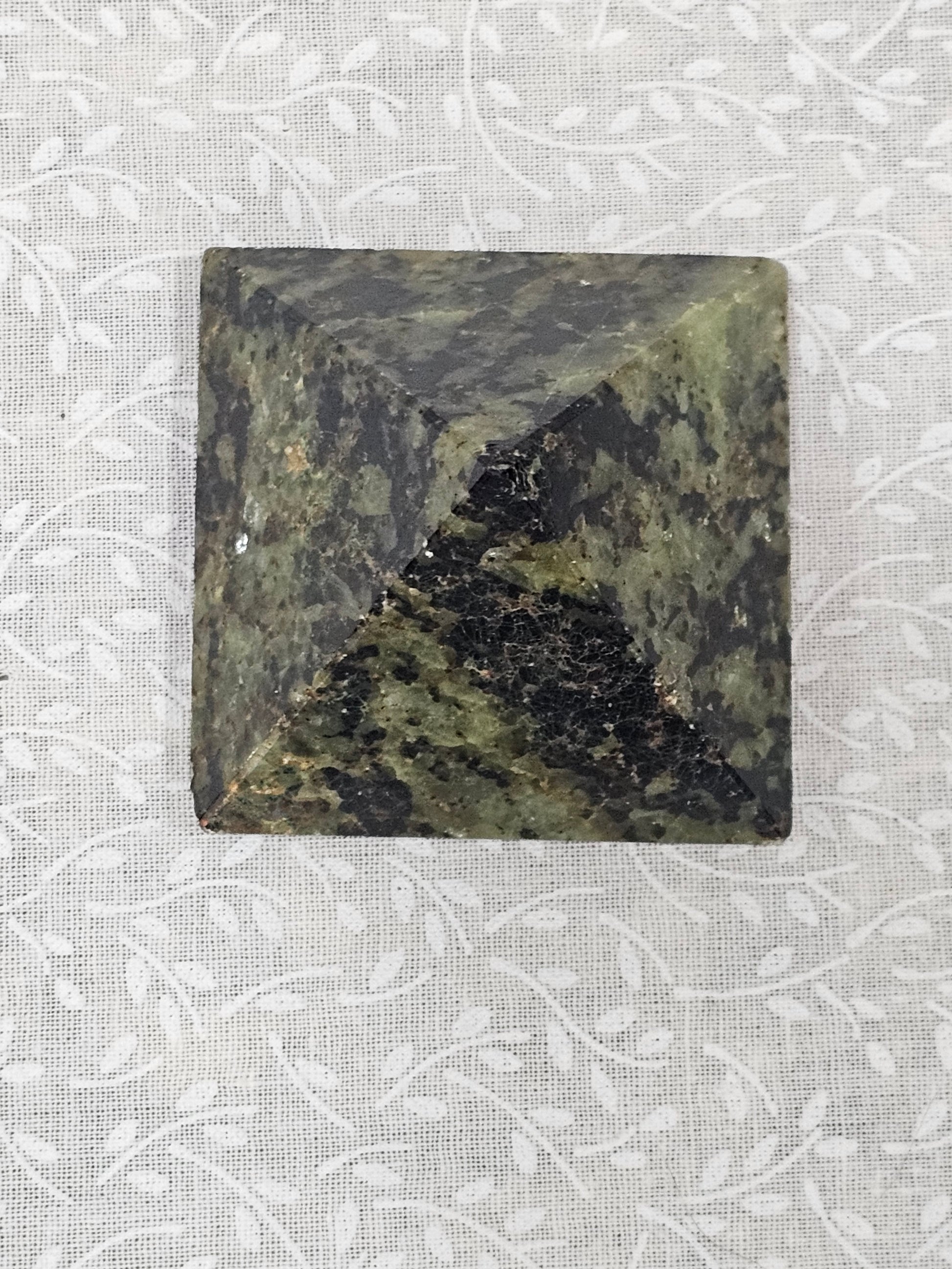 Serpentine Crystal Pyramid 2 Inch