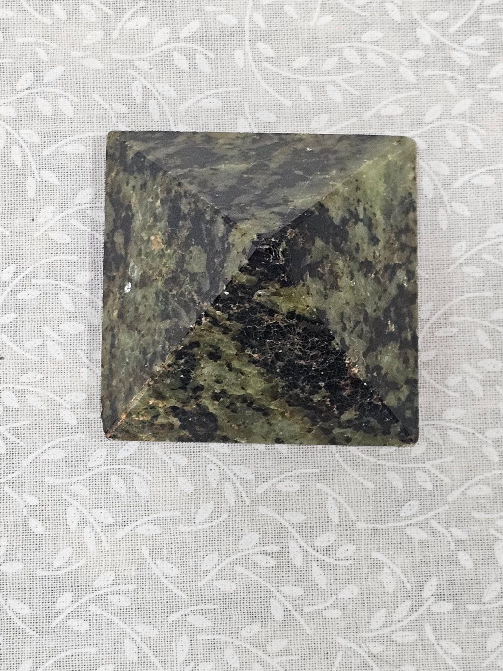 Serpentine Crystal Pyramid 2 Inch