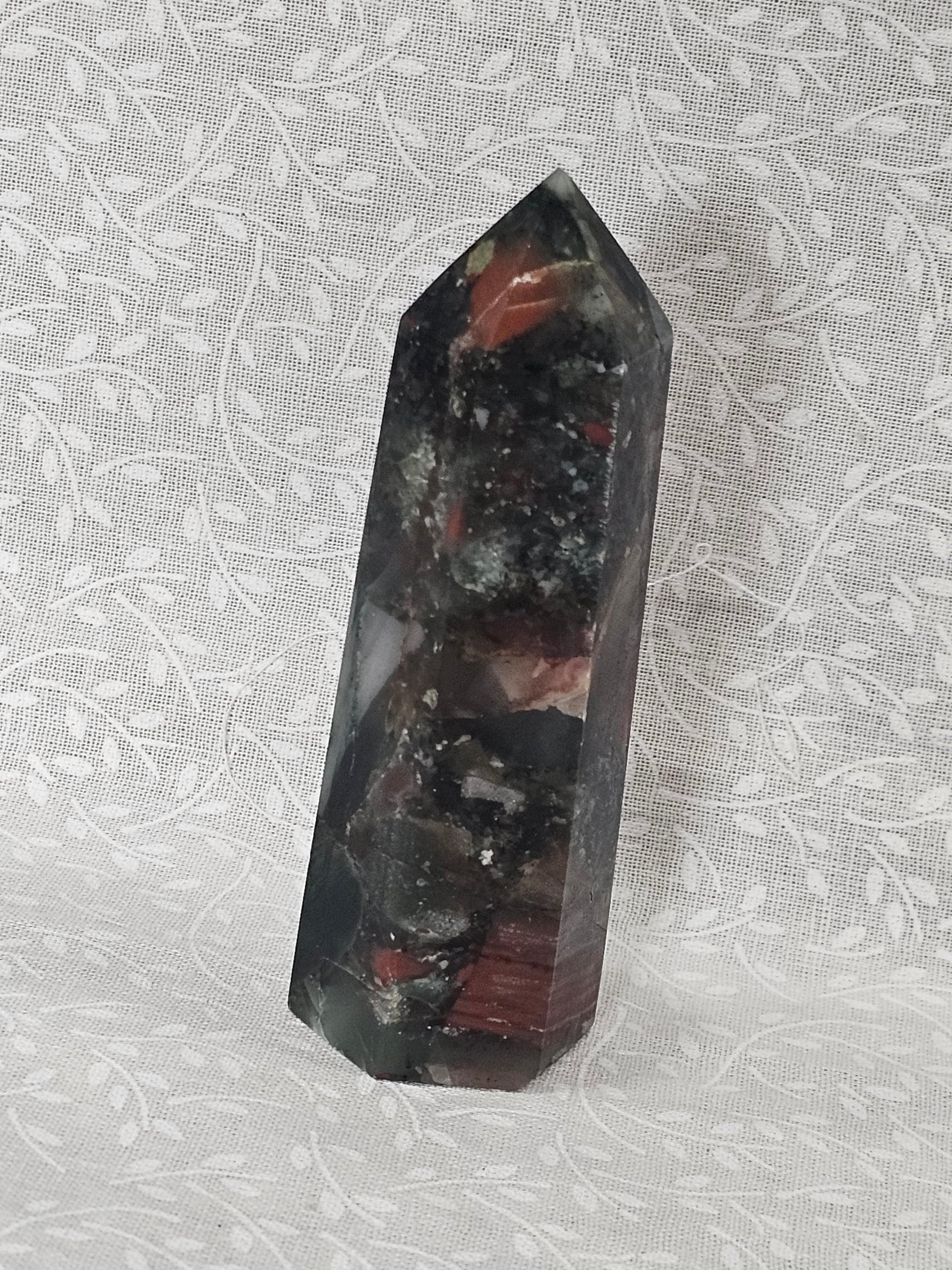 African Bloodstone Crystal Tower