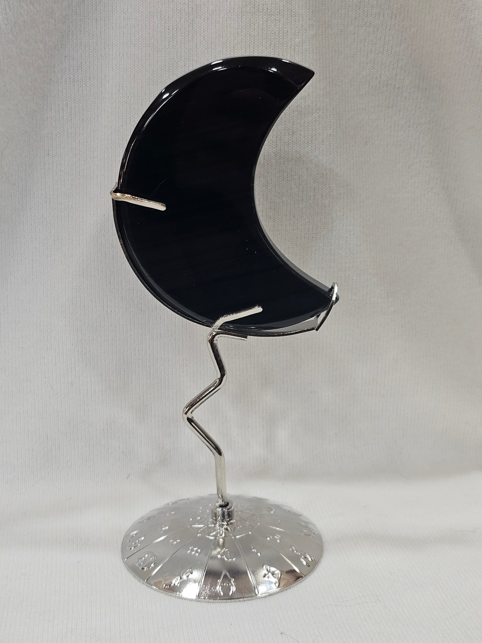 Midnight Lace Obsidian Crystal Moon