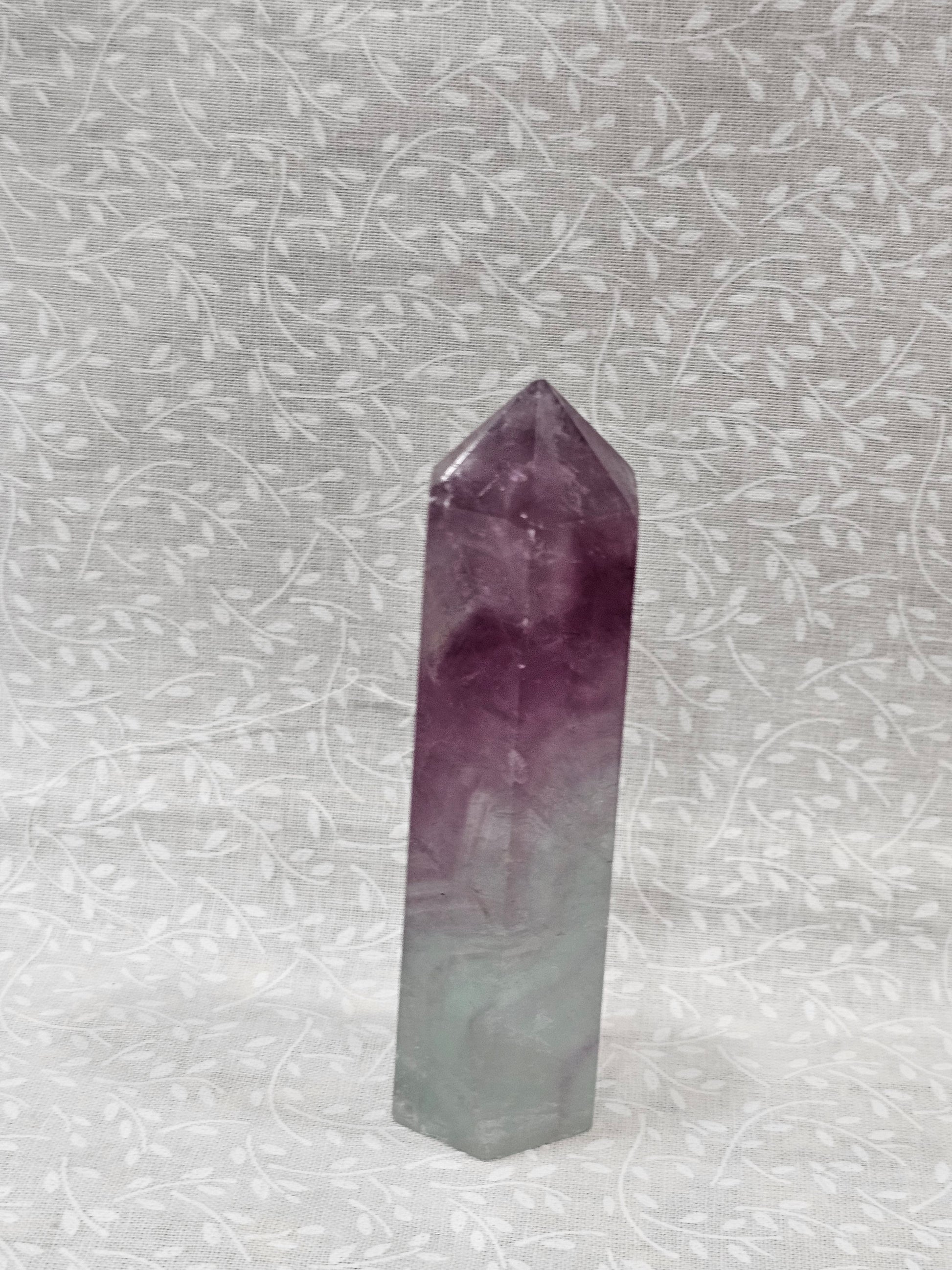 Rainbow Fluorite Crystal Tower
