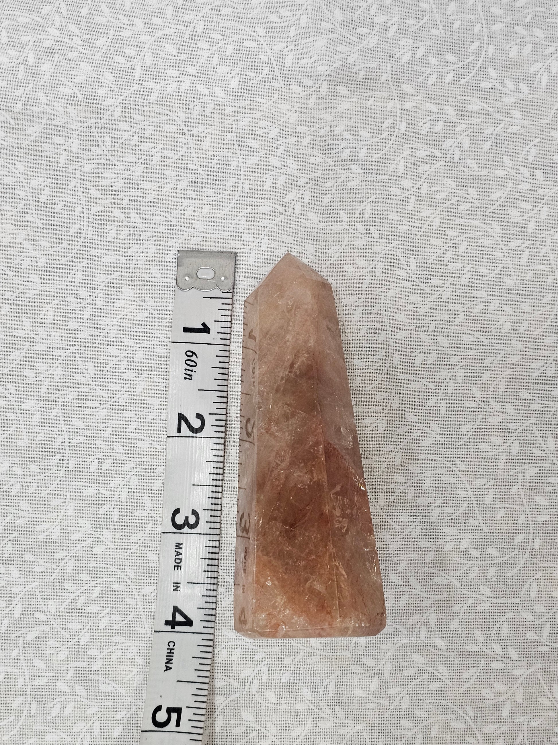 Fire Quartz Crystal Tower