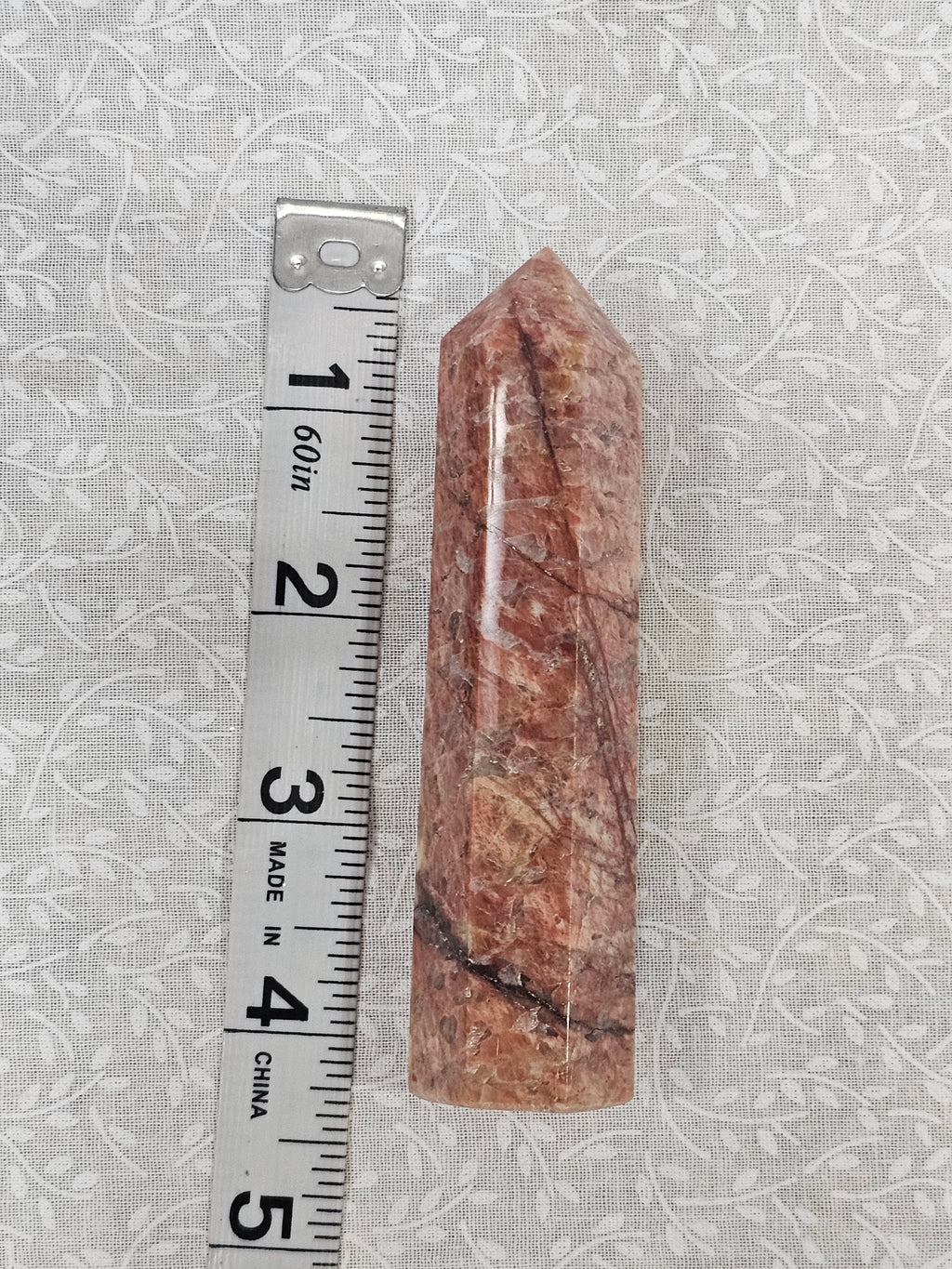 Red Granite Crystal Tower