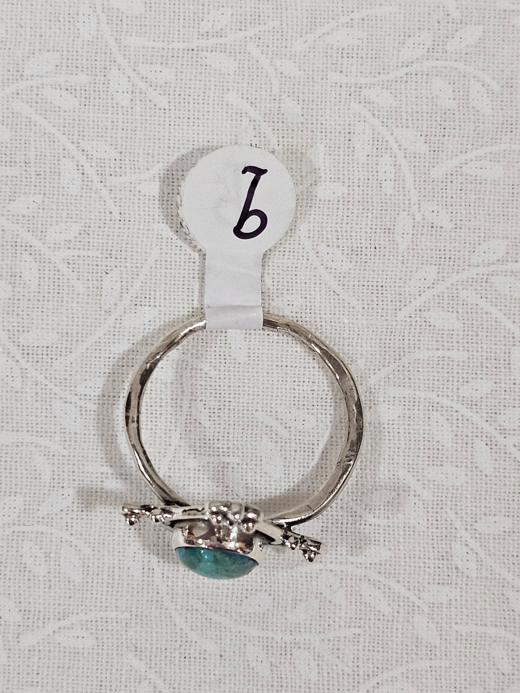 Sterling Silver Turquoise Ring - Size 9