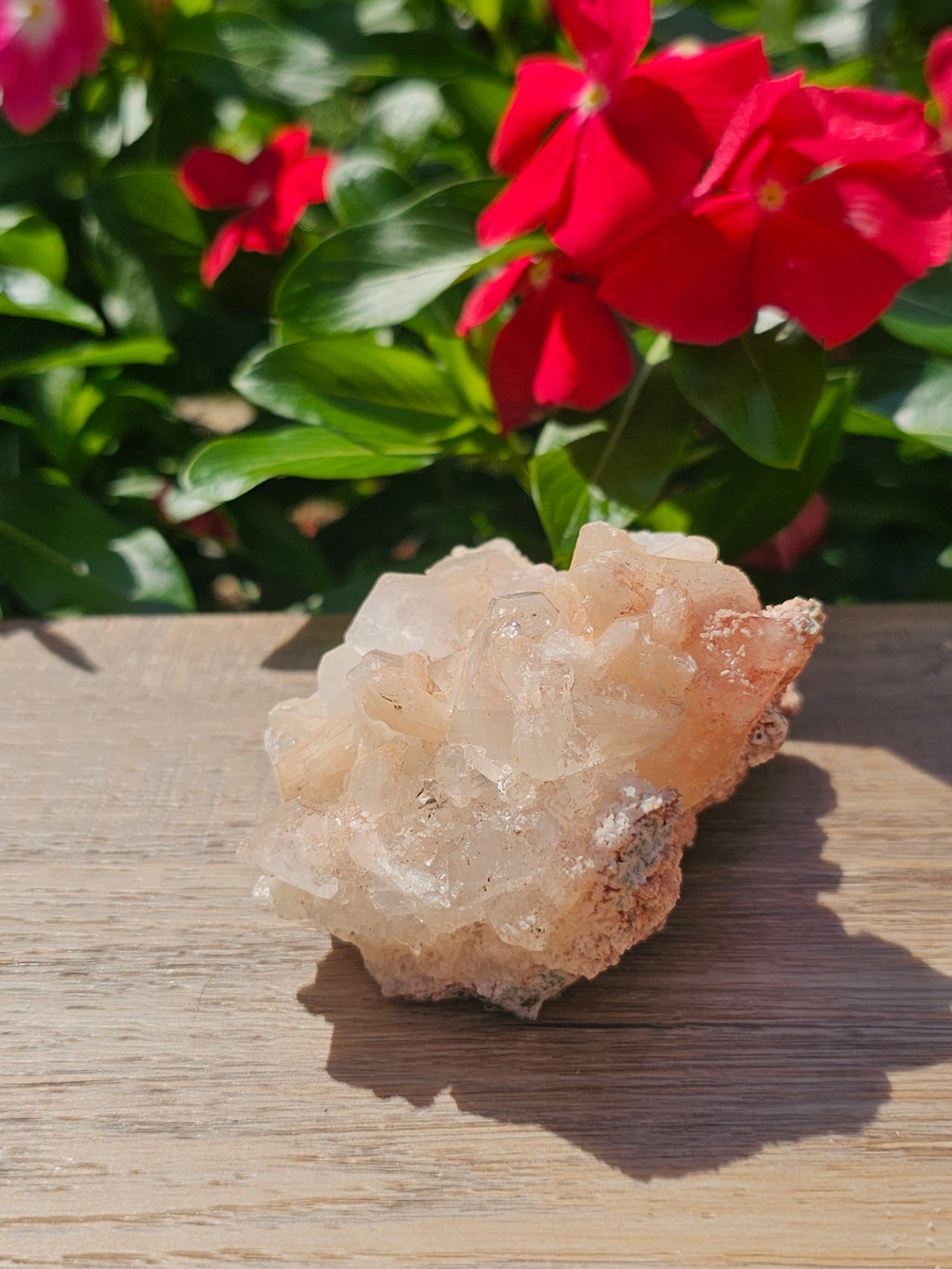 Apophyllite Stillbite Clear Quartz Raw Crystal Cluster