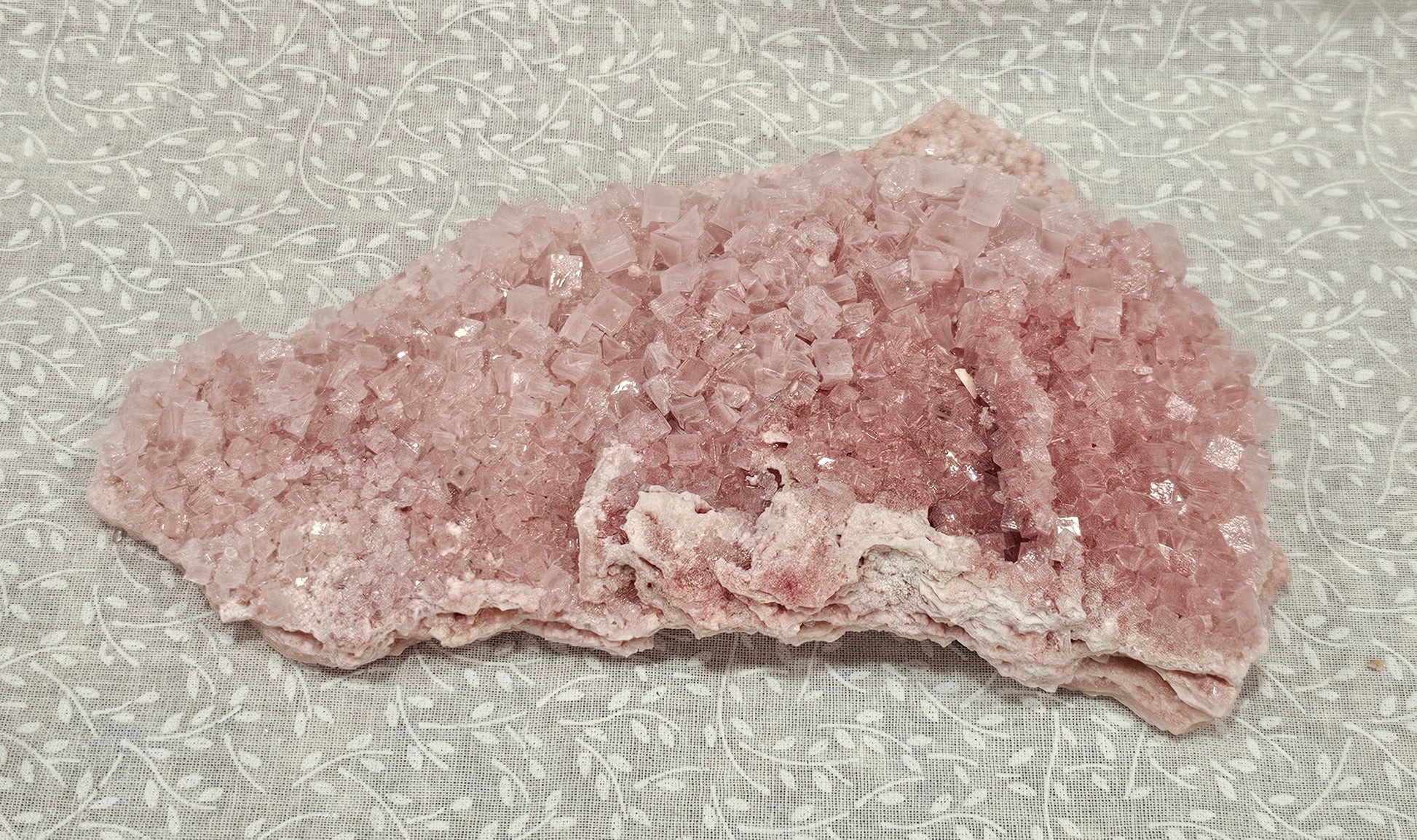 Pink Halite Raw Crystal Cluster